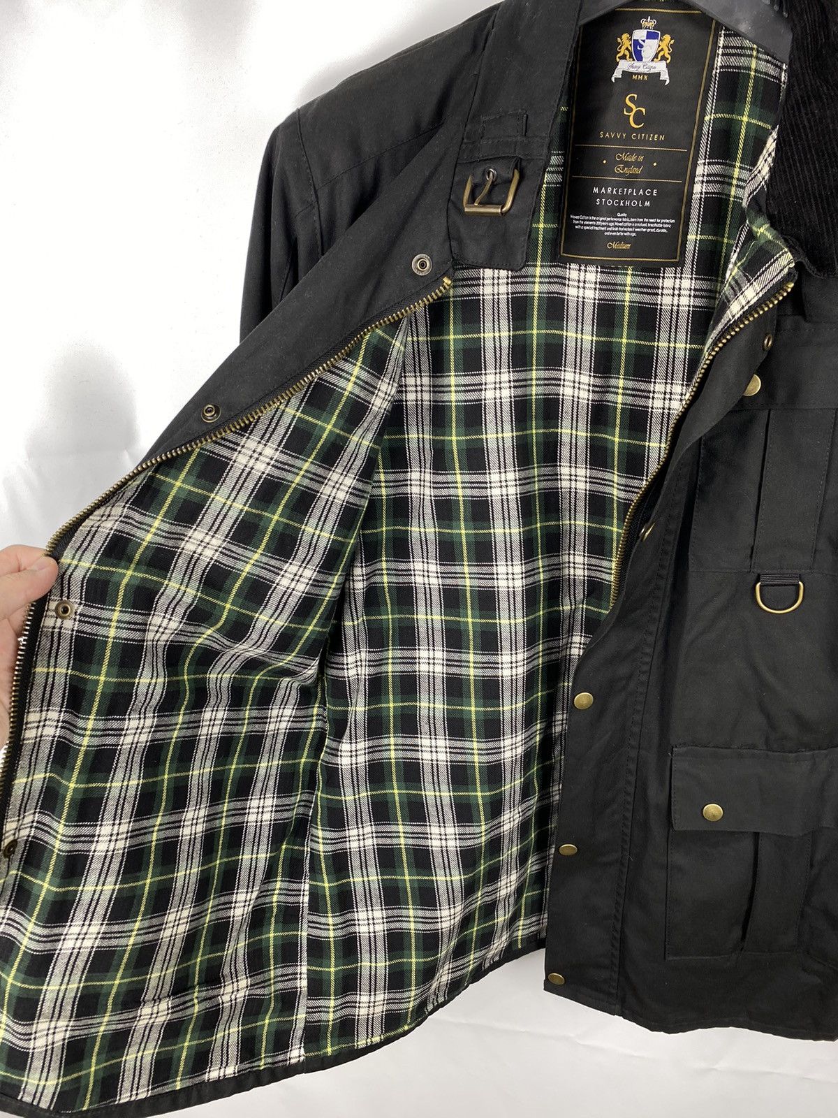 Savvy Citizen Waxed Cotton Jacket Men size M