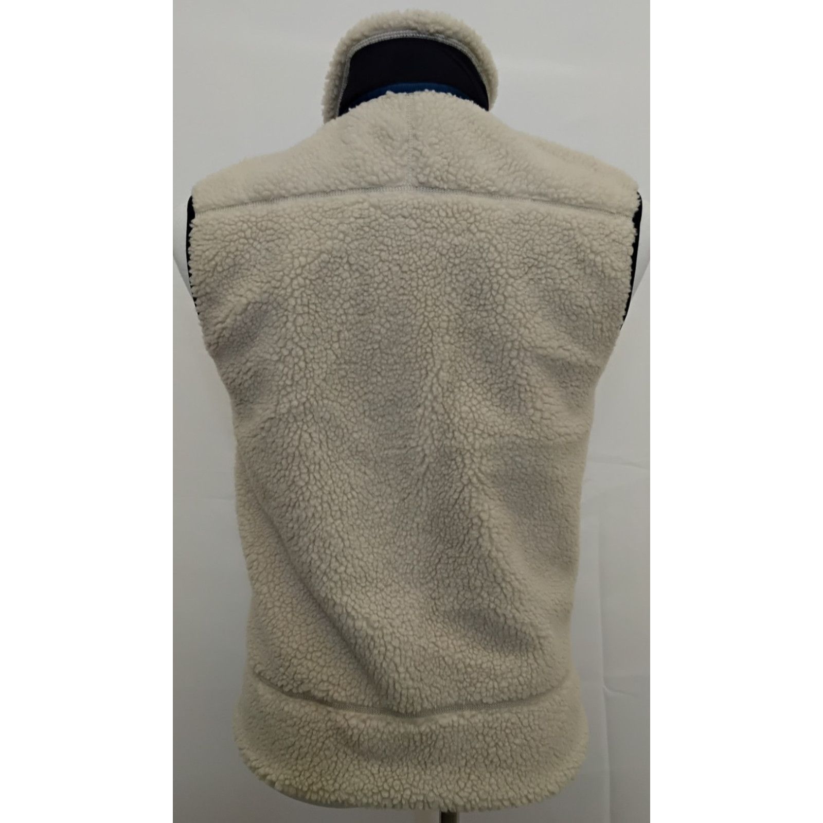 Patagonia Patagonia Deep Pile Vest Men's S Oatmeal/Blue Full Zip Size US S / EU 44-46 / 1 - 3 Thumbnail