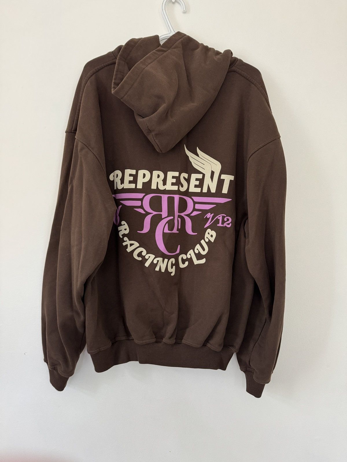 Represent Clo. Brown Represent Racing Hoodie Size US L / EU 52-54 / 3 - 4 Thumbnail