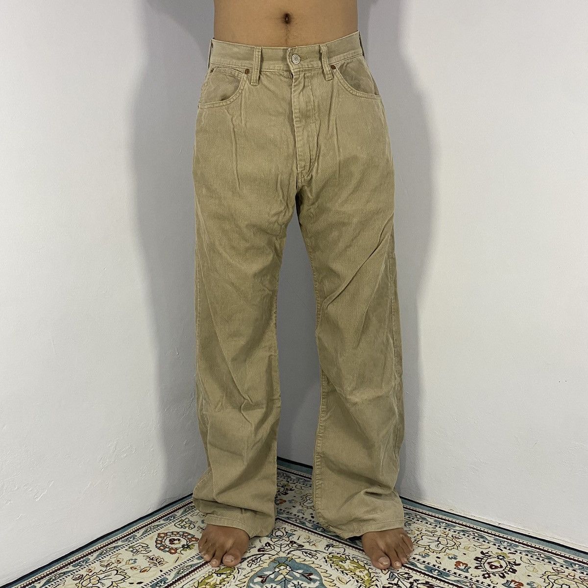 45rpm × Japanese Brand 2000s - 45 RPM Baggy Corduroy Pants Size US 29 - 2 Thumbnail