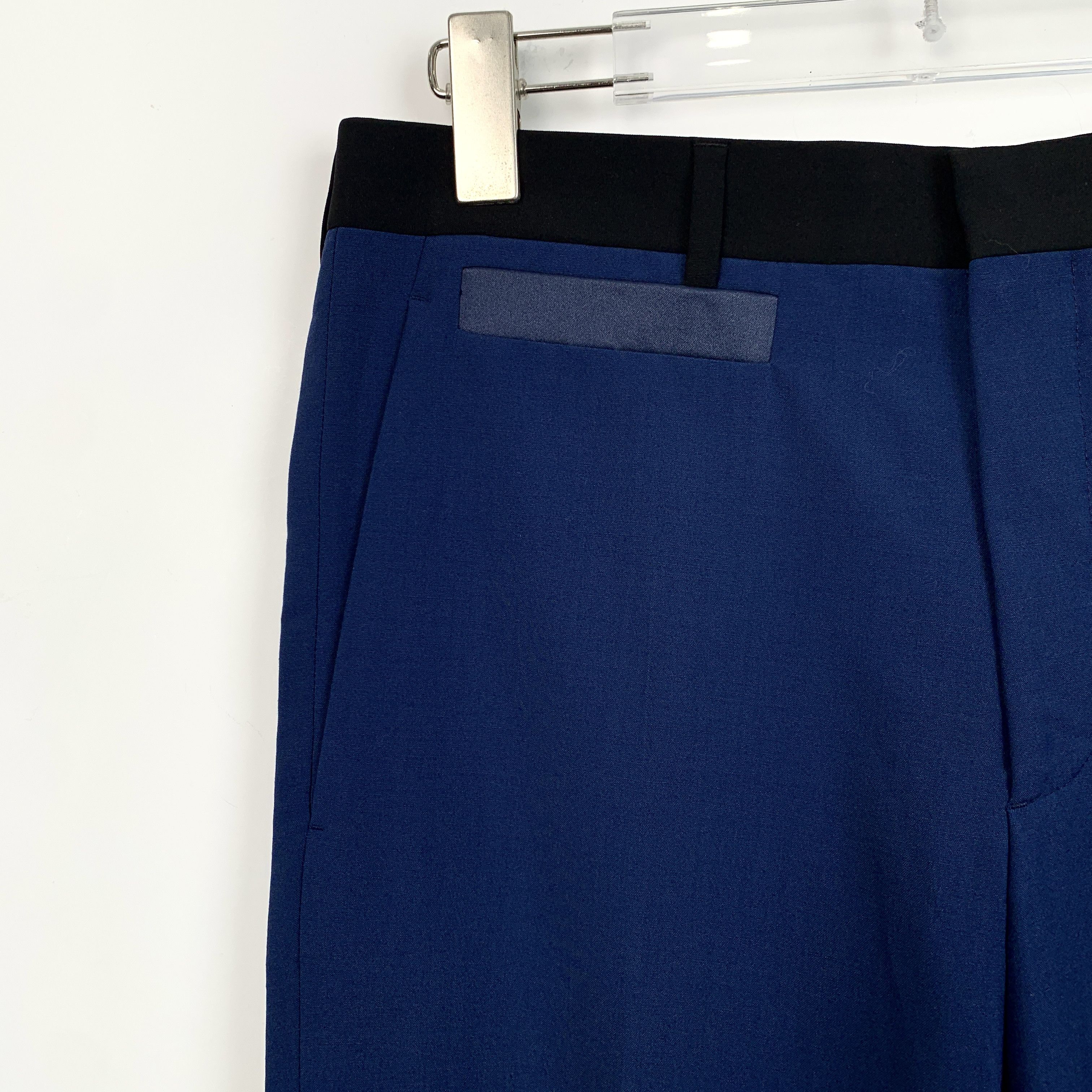 Dior Dior Blue Wool Straight-Leg Trousers (Size L) Size US 28 / EU 44 - 6 Thumbnail