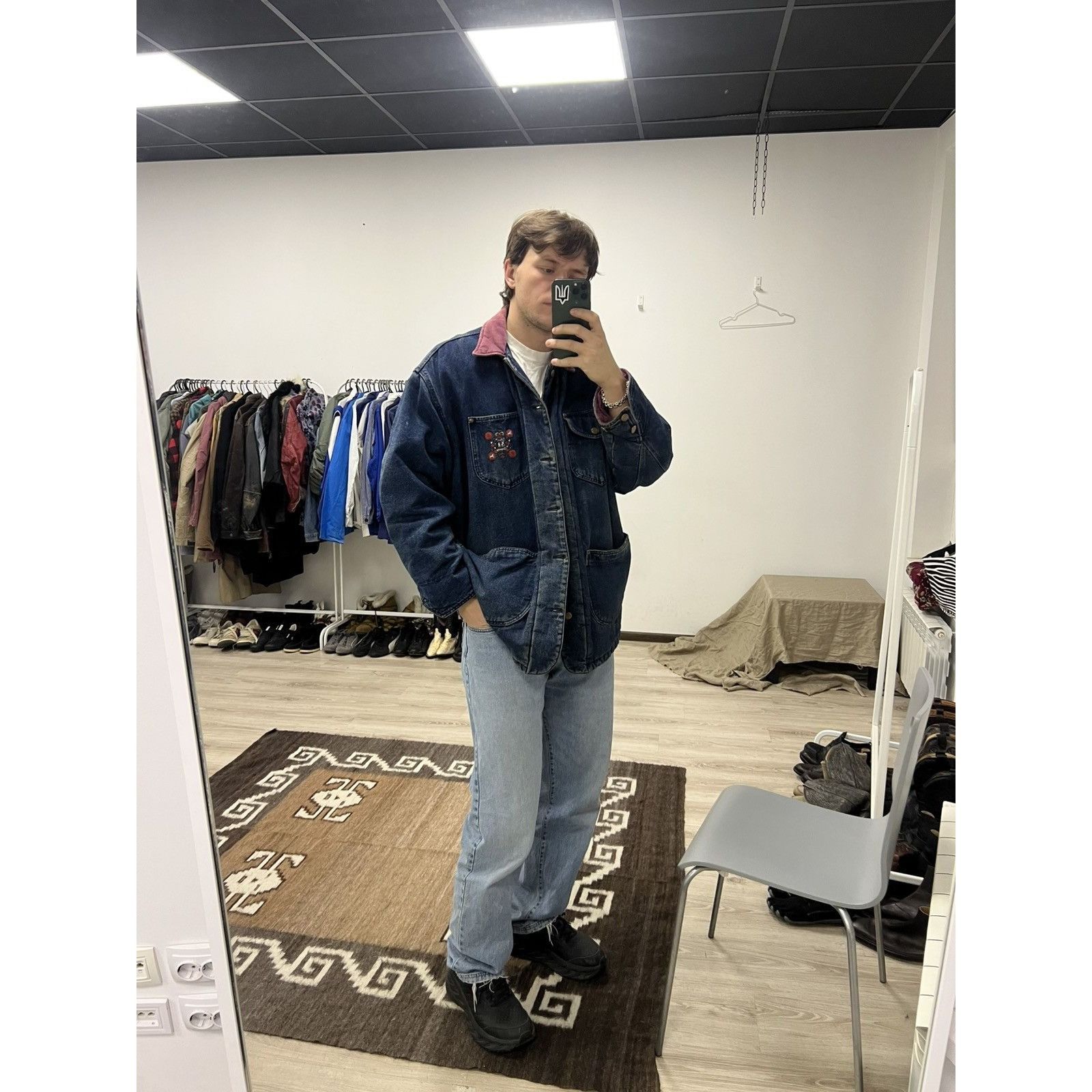 Massimo Osti Best Company Vintage Denim Workwear Coat Jacket 7968AC Size US XL / EU 56 / 4 - 9 Thumbnail