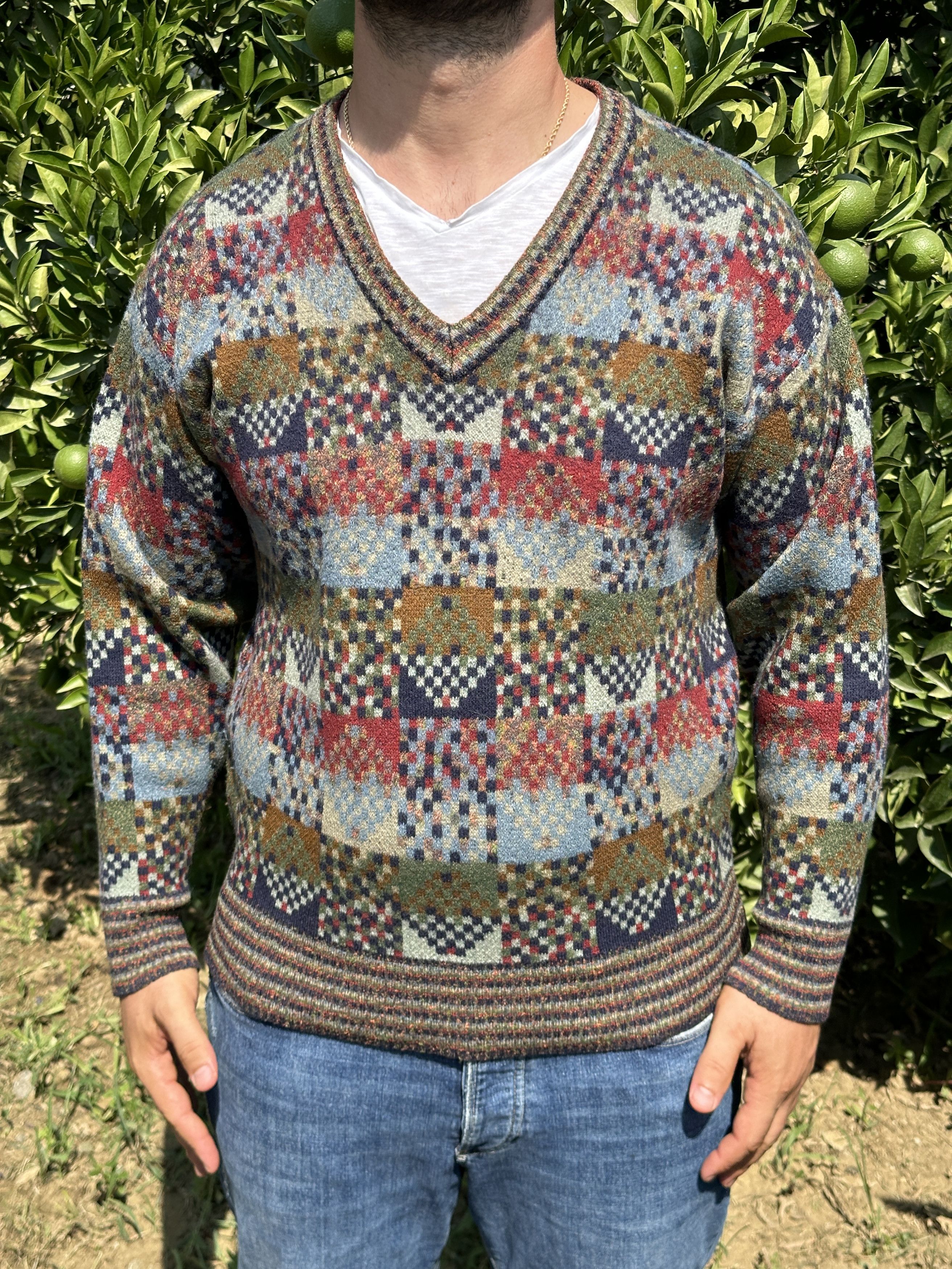 Missoni 1996 Missoni 3D Knit Jumper Retro Pullover Cosby Size XL Size US XL / EU 56 / 4 - 1 Thumbnail
