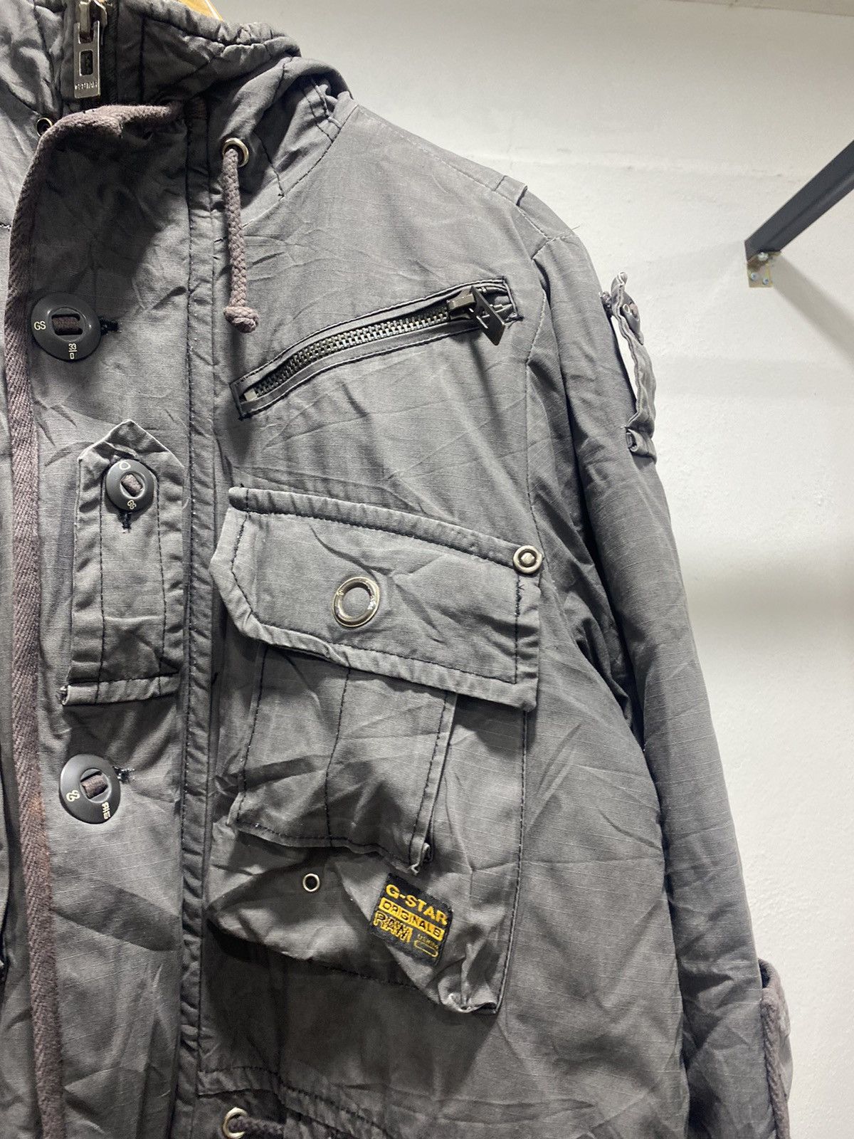 G-Star × Vintage 💥FINAL DROP💥 Gstar Utility Tactical Cargo Military Jacket Size US L / EU 52-54 / 3 - 8 Thumbnail