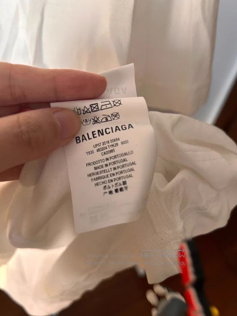 Balenciaga Balenciaga Ladies White Label Short Sleeve T-Shirt Size S / US 4 / IT 40 - 4 Thumbnail