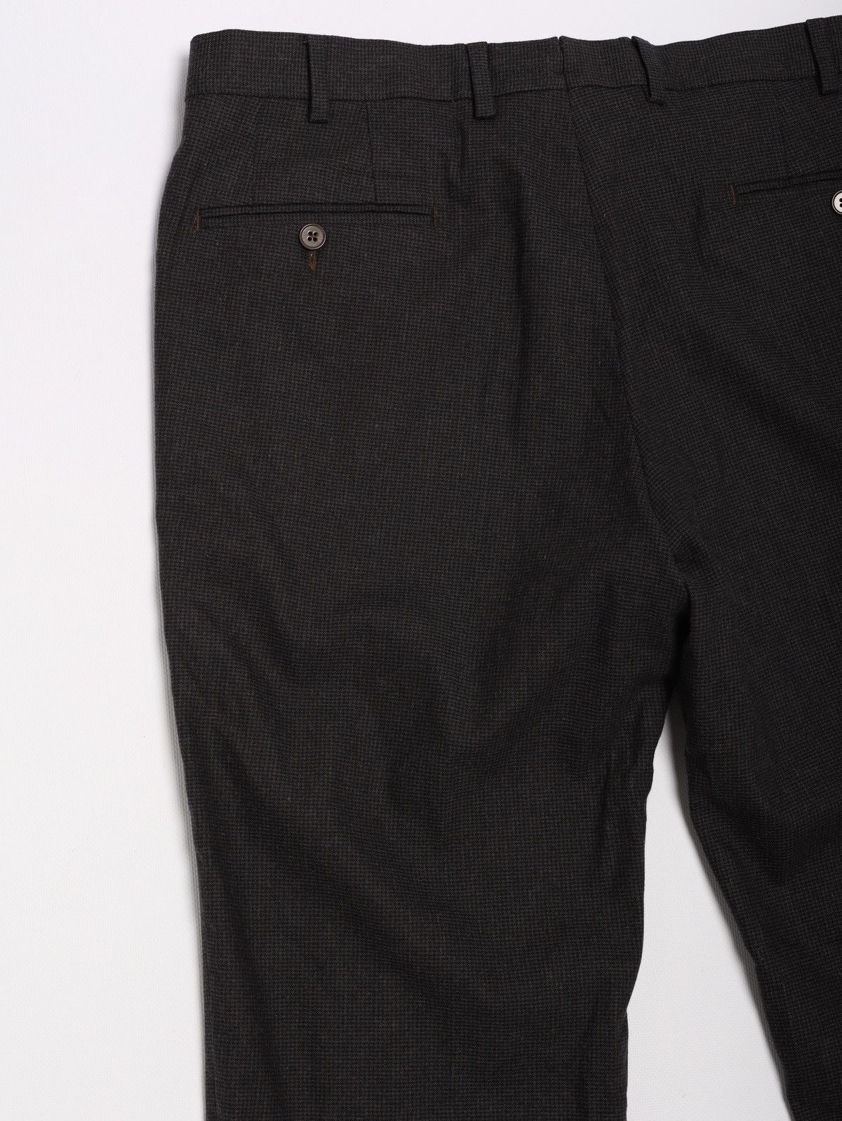 Ermenegildo Zegna Ermenegildo Zegna Brown Abito Suit Wool Cotton Blazer Pants Size 44R - 22 Thumbnail