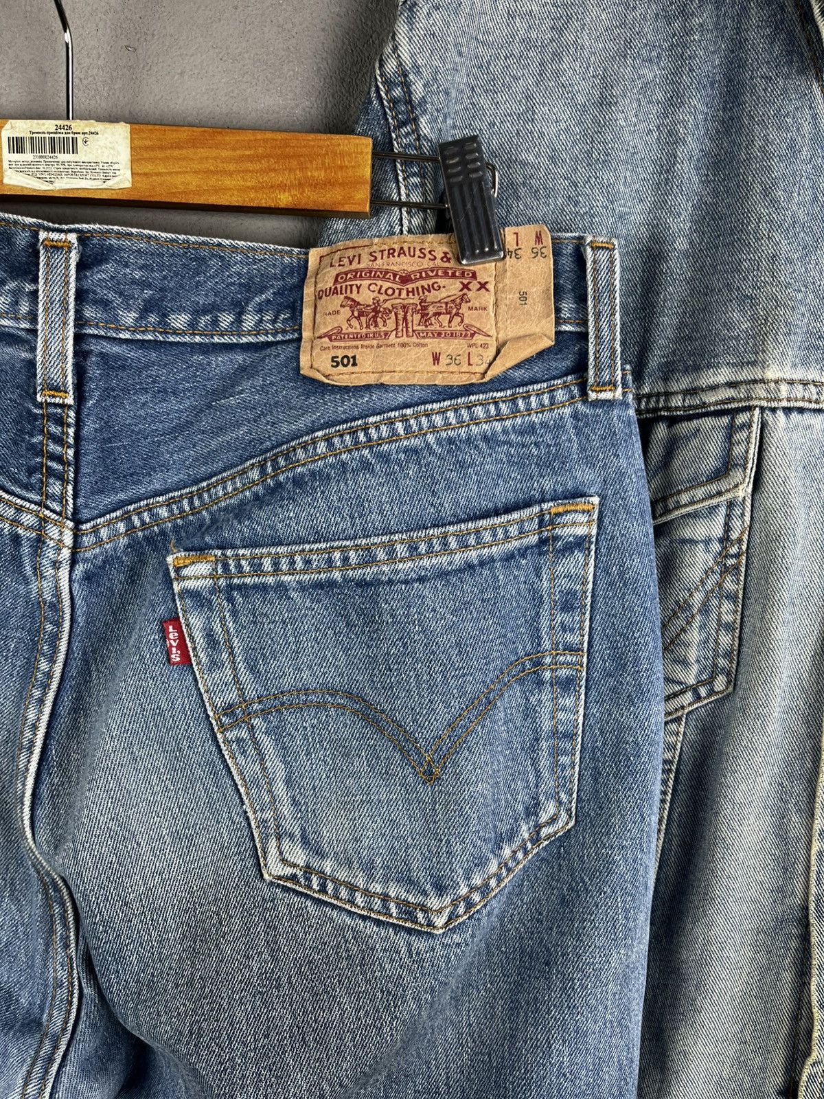 Levi's Levis 501 denim pants size 36-34 Size US 36 / EU 52 - 10 Thumbnail
