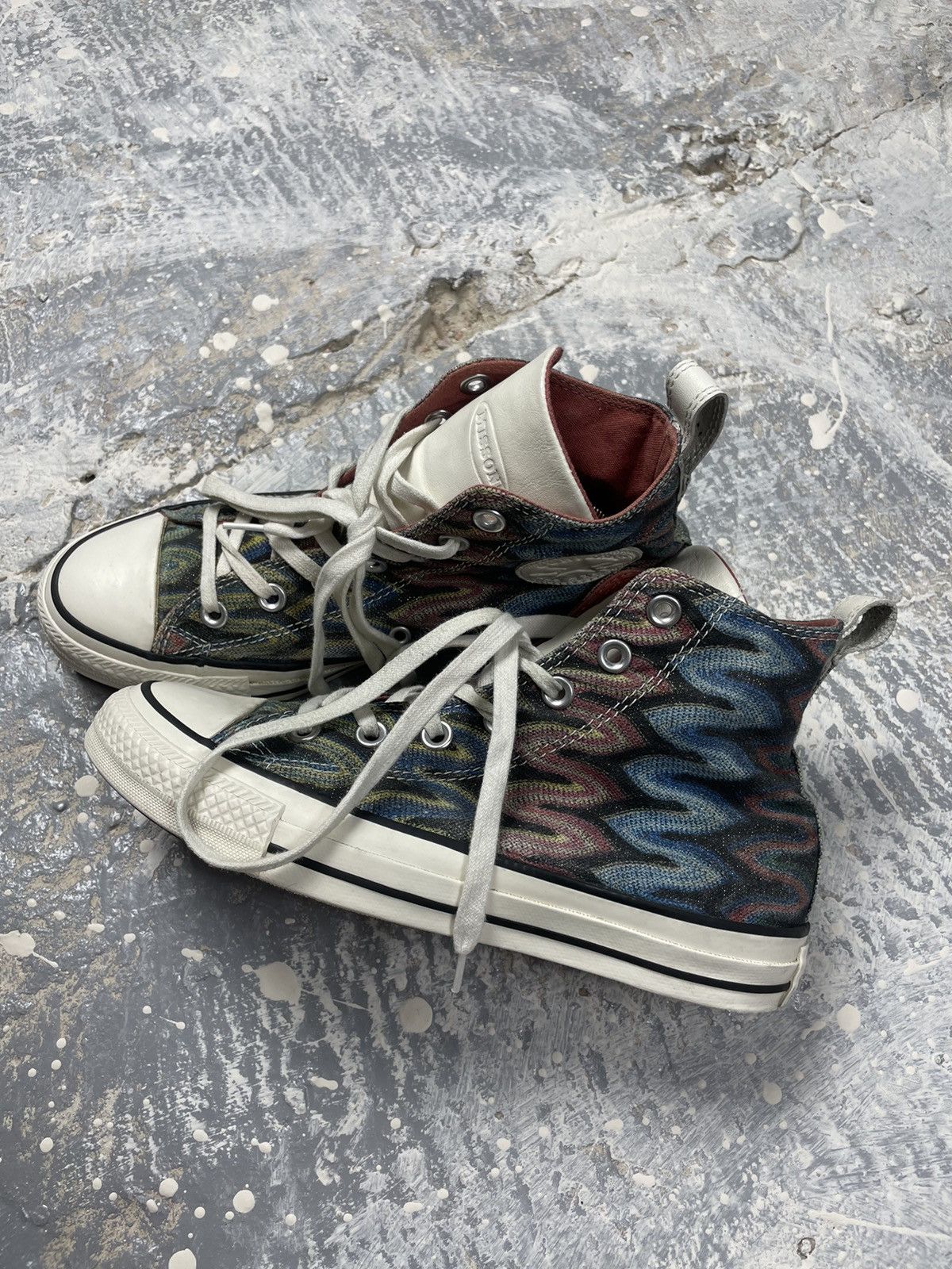Converse × Missoni Converse Missoni Chuck Taylor All Star Hi Top Sneakers Size US 7 / IT 37 - 2 Thumbnail