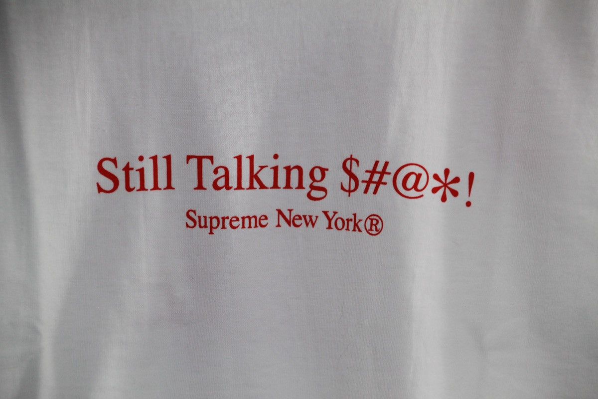 Supreme SUPREME Still Talking Tee White/Red SS22 Size US S / EU 44-46 / 1 - 6 Thumbnail