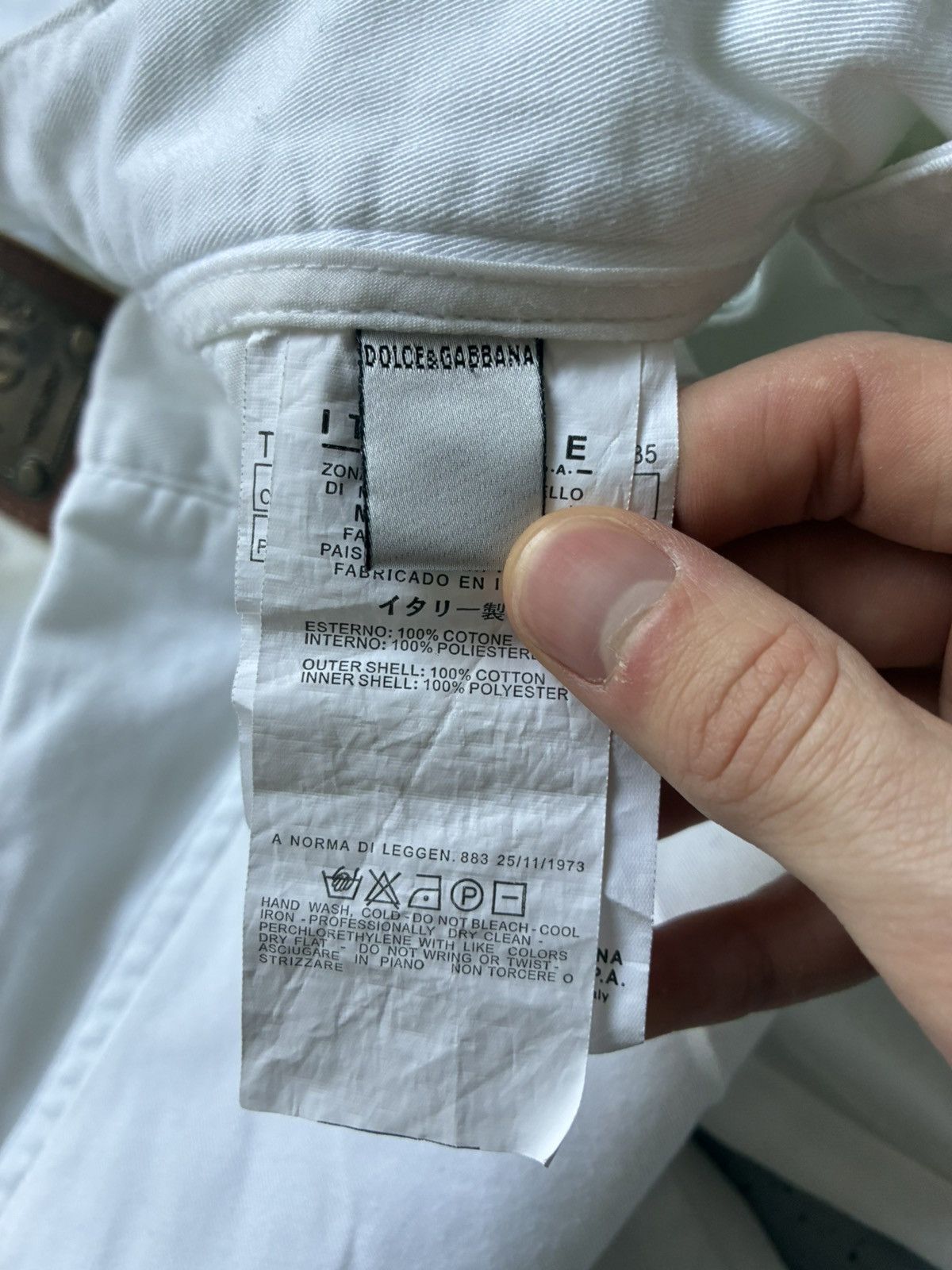 Dolce & Gabbana Dolce & Gabanna AW03 Multi zip White Cargo Pants Size US 33 - 4 Thumbnail