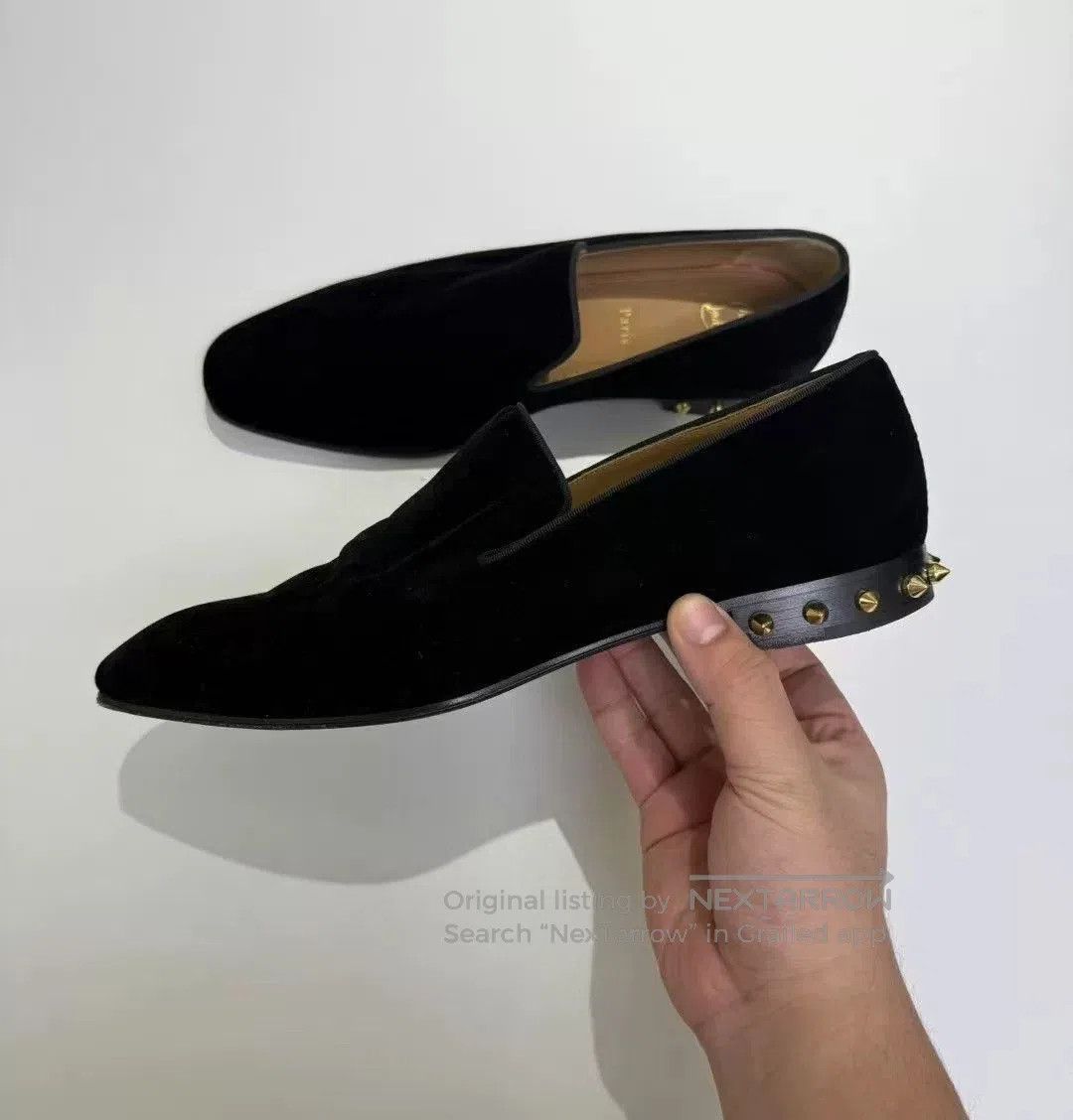 Christian Louboutin Christian Louboutin Suede Rivet Loafers. Size US 9 / EU 42 - 4 Thumbnail
