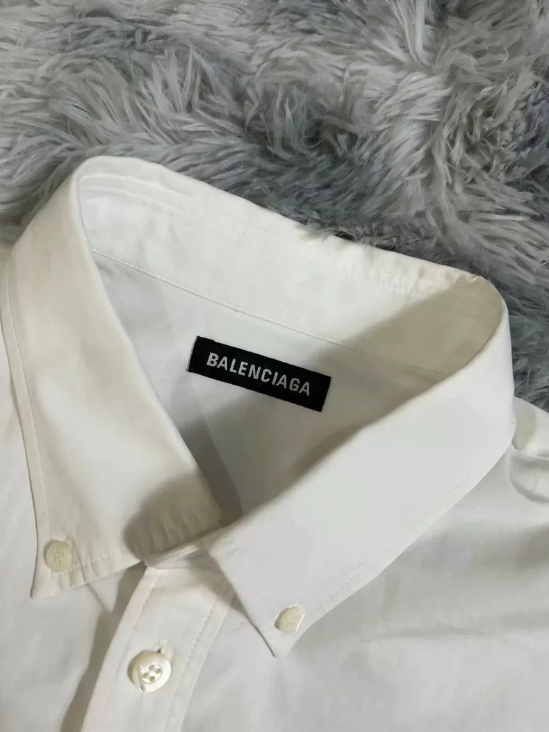 Balenciaga Balenciaga size 40 Embroidered Wave Shirt White Size US XXS / EU 40 - 3 Thumbnail