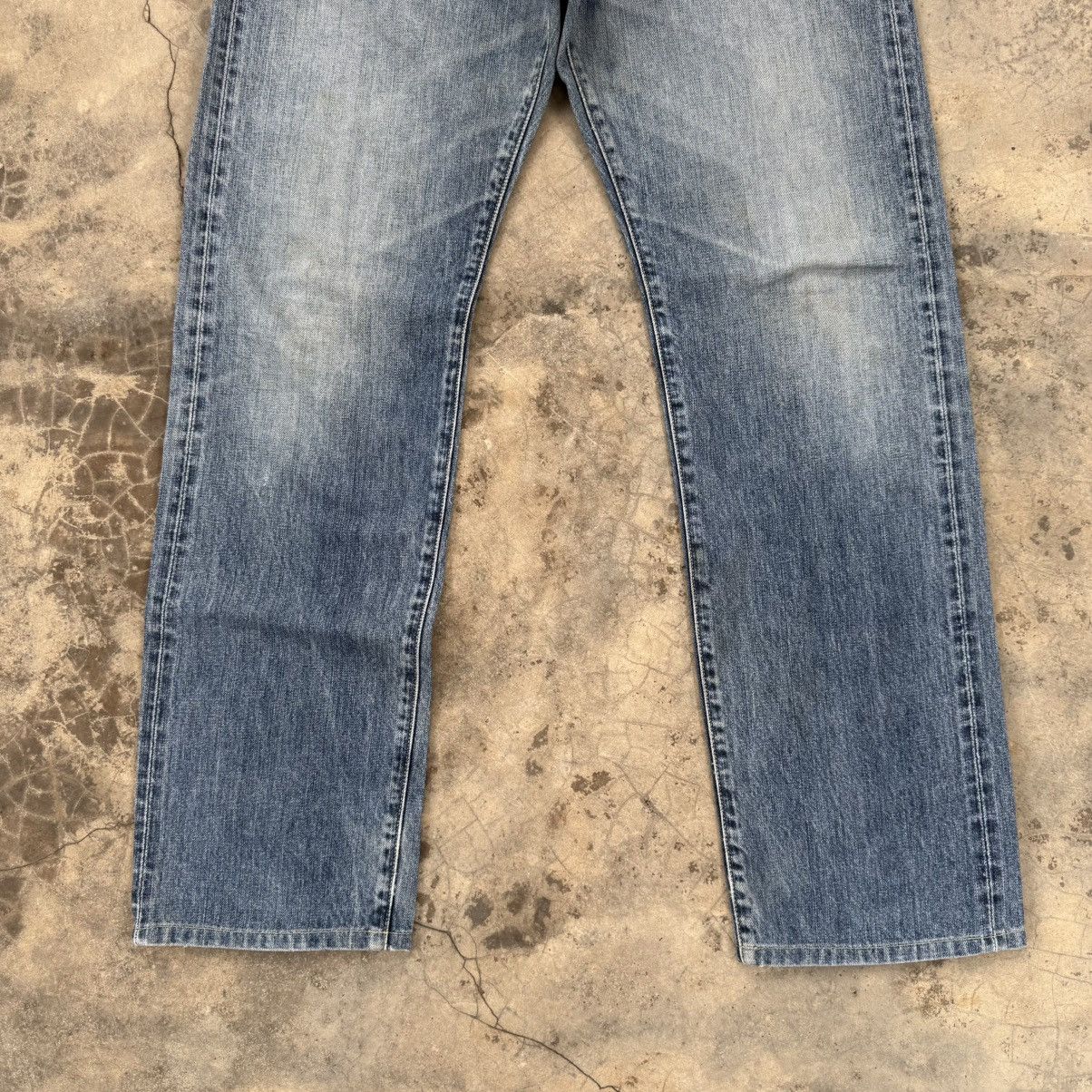 Japanese Brand VINTAGE JAPANESE SELVEDGE FADED JEAN DENIM PANTS Size US 34 / EU 50 - 4 Thumbnail