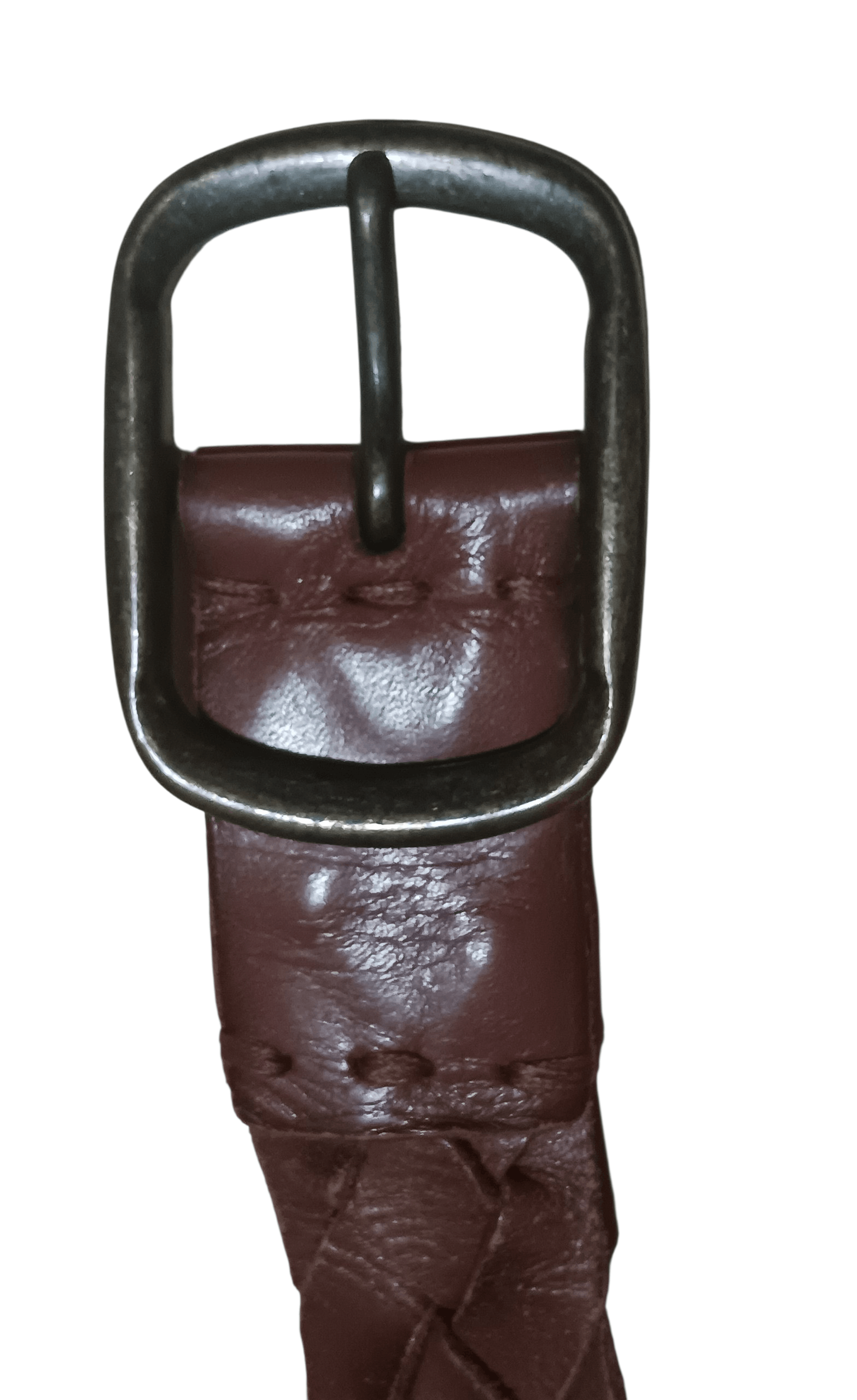 Gap VINTAGE GAP BRAIDED LEATHER BELT WITH BRASS BUCKLE Size ONE SIZE - 3 Thumbnail
