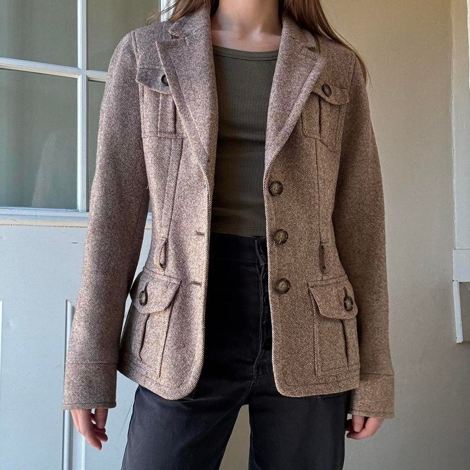 Banana Republic Banana Republic Wool Belted Coat 4 Professional Classic Fall Size S / US 4 / IT 40 - 8 Thumbnail