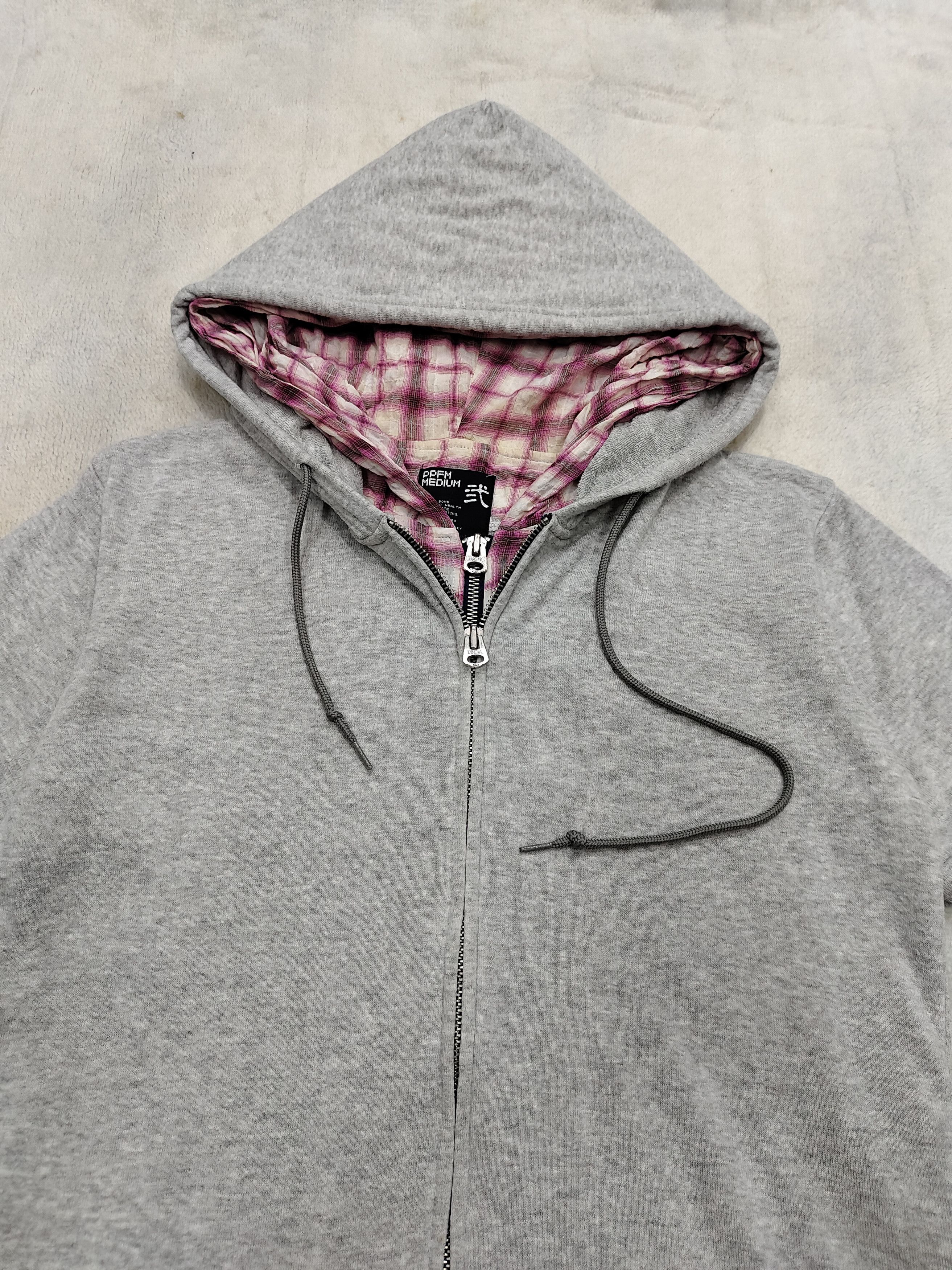 PPFM 00s PPFM🇯🇵 Plaid Lined Layered Double Zip Hoodie Size US M / EU 48-50 / 2 - 2 Thumbnail