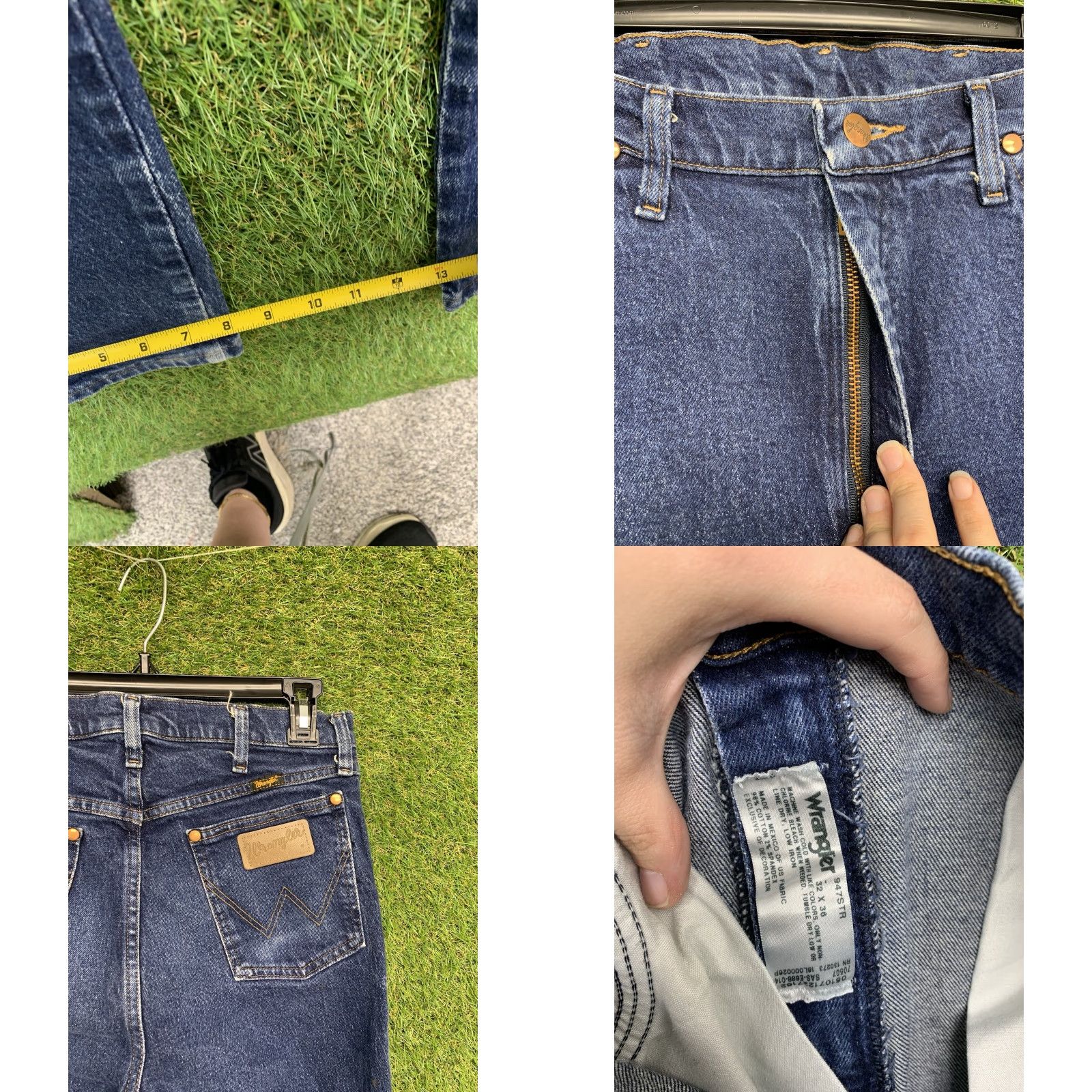 Wrangler Wrangler Jeans Mens 32x36 Denim Straight Leg Regular Rise Blue 947 Wrangler Cowboy Cut Mens Jeans Size US 32 / EU 48 - 8 Thumbnail