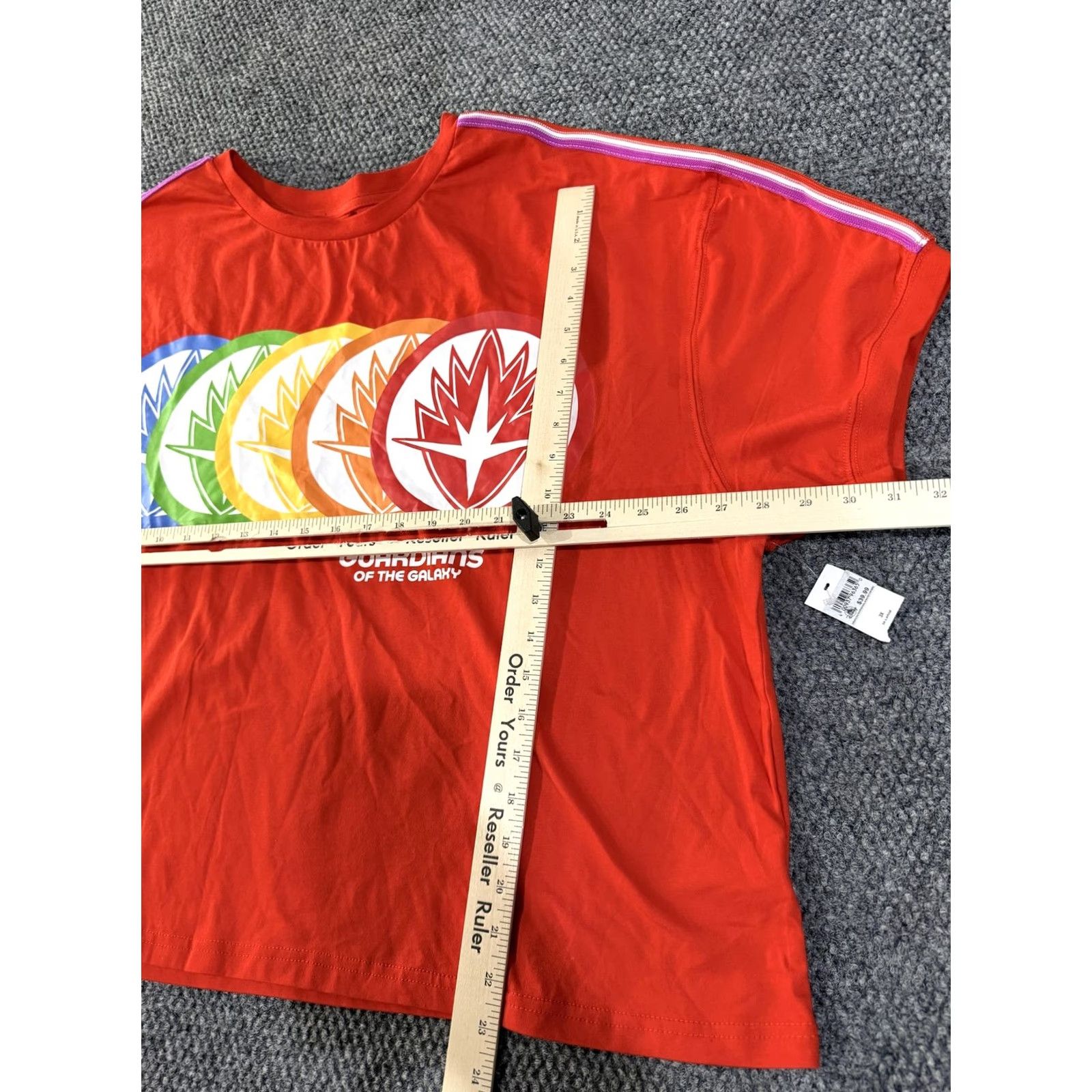 Vintage VINTAGE Marvel Shirt Womens 3X Red Guardians Of The Galaxy Stripe Sleeve Graphic Tee Size XXL / US 16-18 / IT 52-54 - 5 Thumbnail