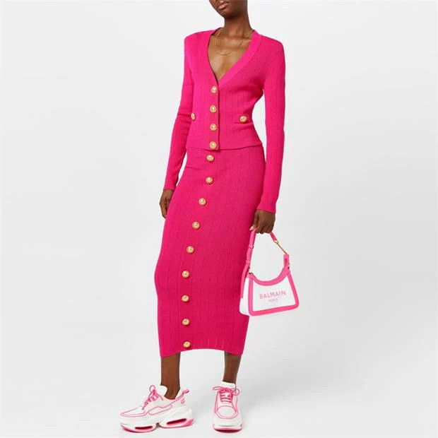 Balmain o1g2r1mq0924 Trainers in Blanc & Rose Size US 9 / IT 39 - 6 Thumbnail