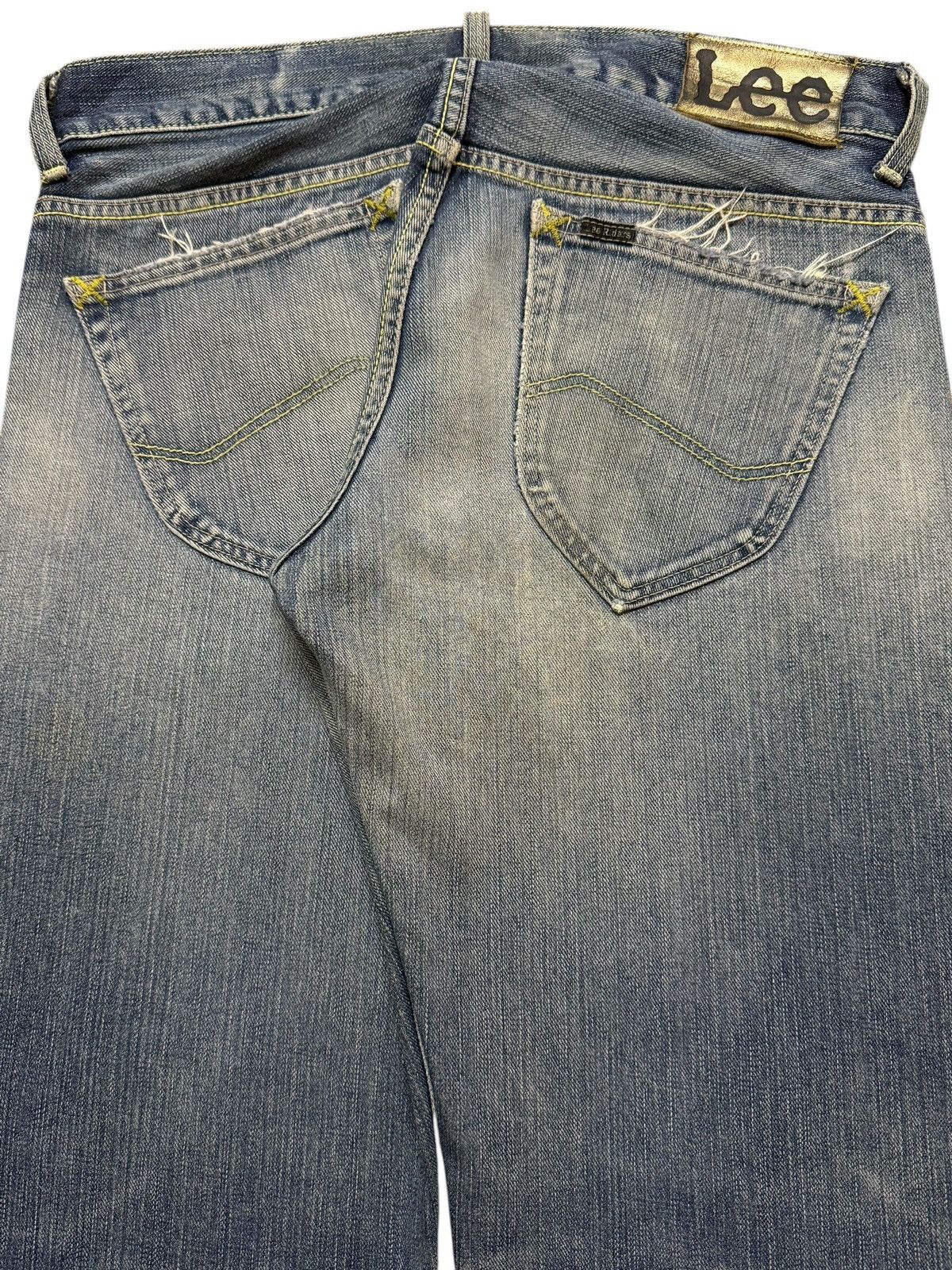 Lee Vintage 90s Lee Riders Gold Label Blue Faded Wash Distress Size US 31 - 6 Thumbnail