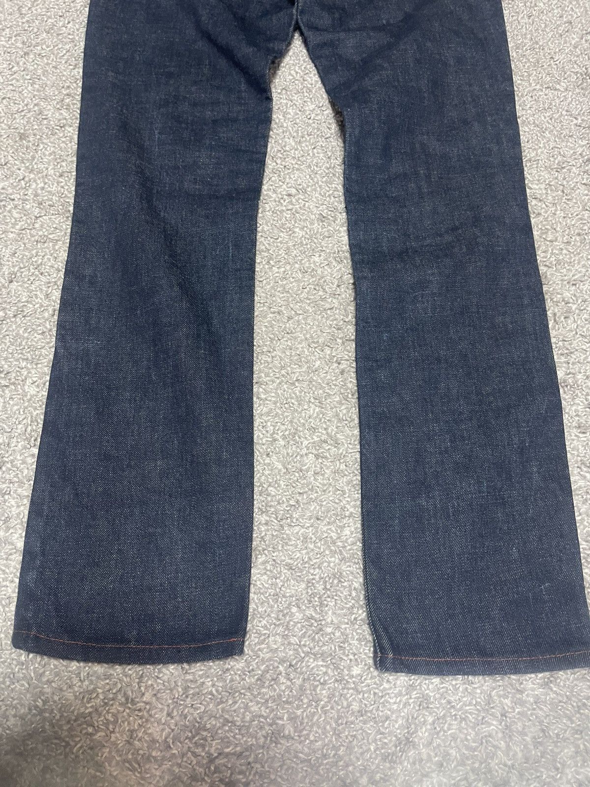 Yves Saint Laurent YSL Dark Indigo Denim Red Stitch Jeans 44 Size 40" / US 18 - 8 Thumbnail