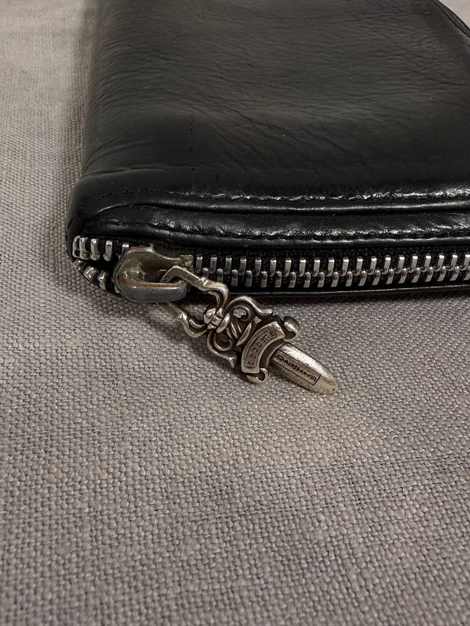 Chrome Hearts Filigree Plus Cross Embellished Cross Patch Long Zip Wallet Size ONE SIZE - 6 Thumbnail