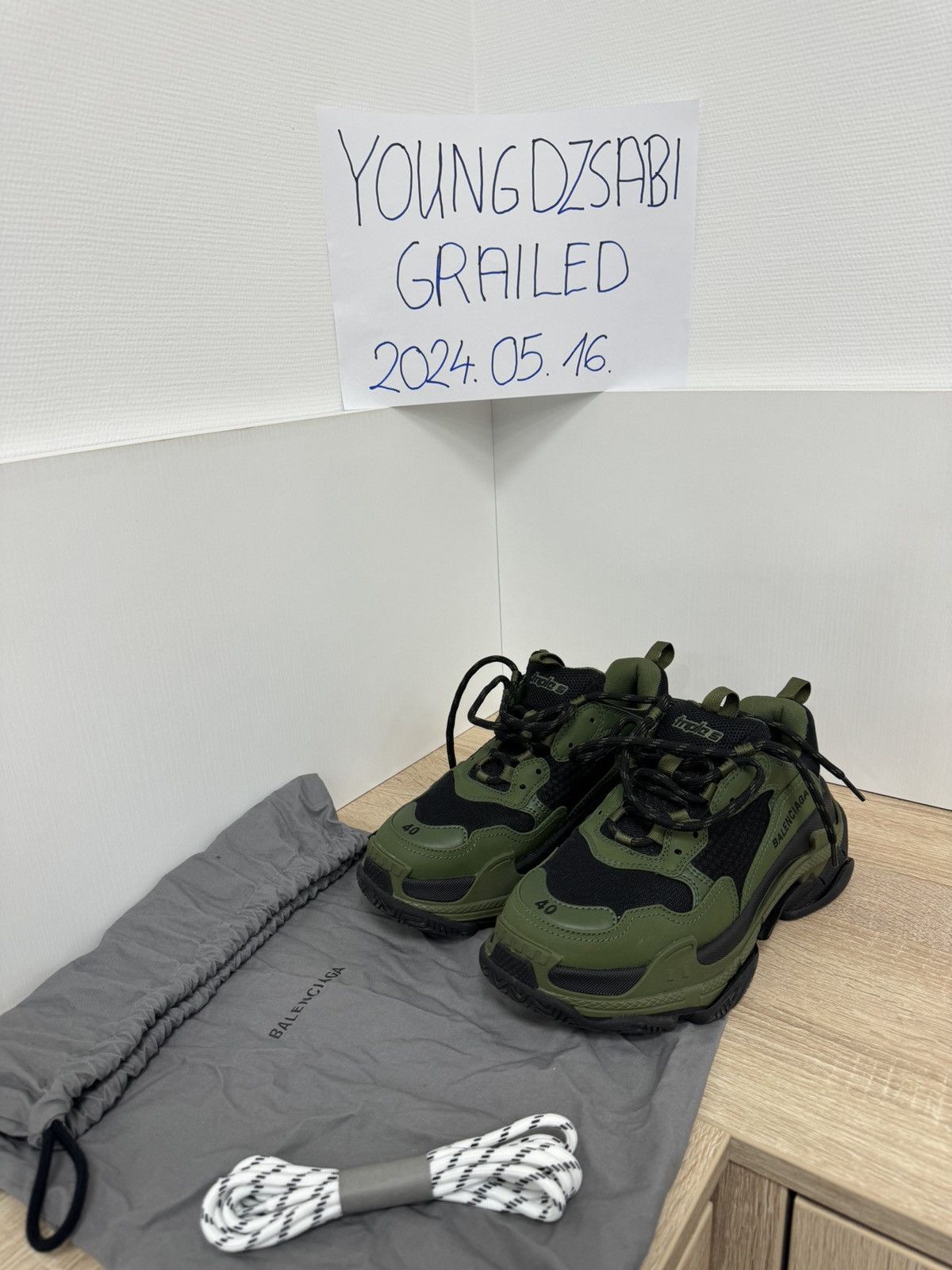 Balenciaga Triple S Dark Green Black