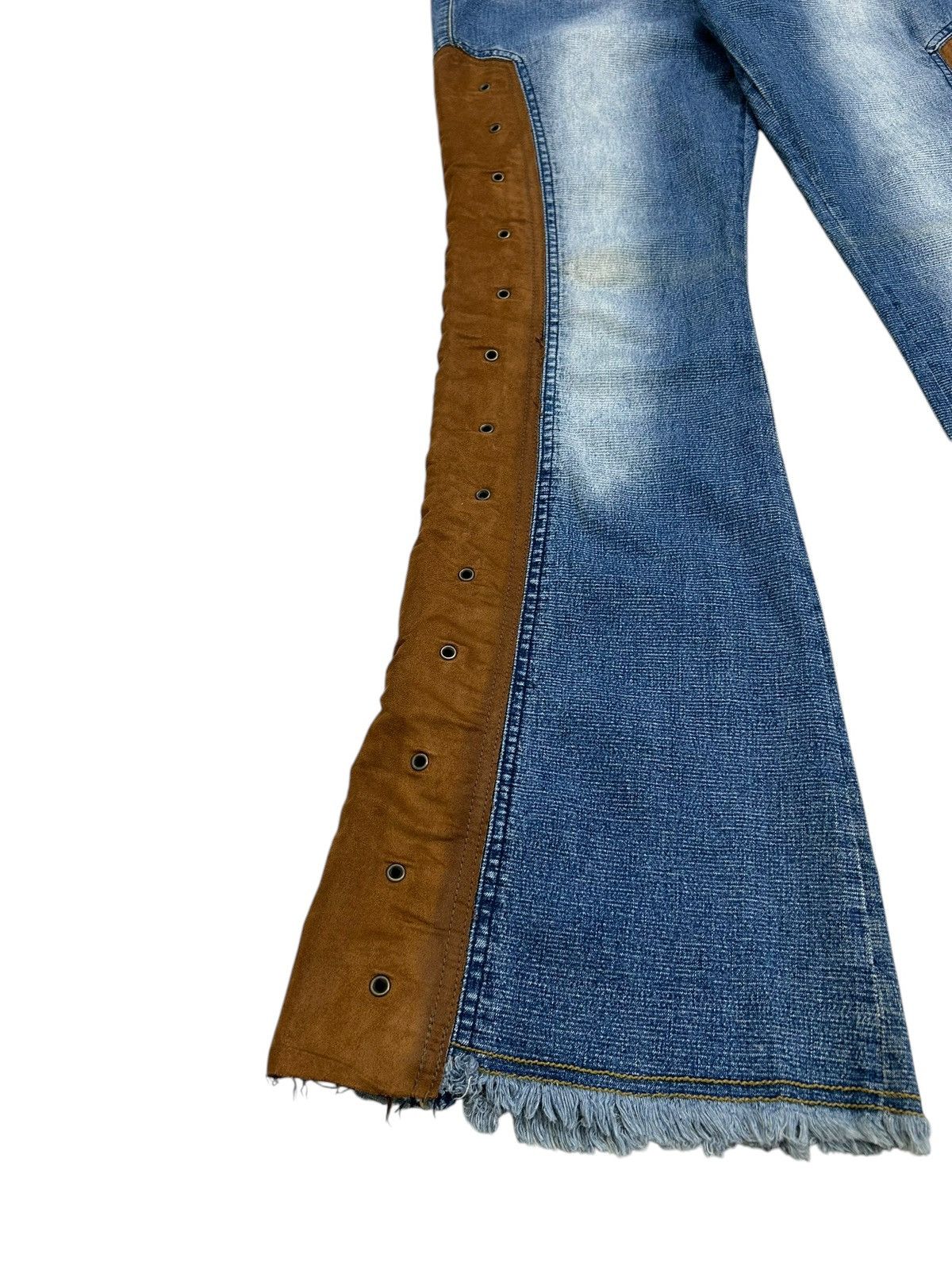 Hysteric Glamour Flare Unisex Lazer Jean Hybrid Country Cowboy Style Lace Up Size US 30 / EU 46 - 5 Thumbnail