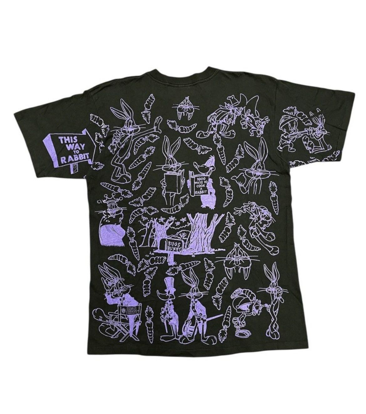 Vintage VINTAGE LOONEY TUNES 90s x OVER PRINT x RARE Size US XL / EU 56 / 4 - 2 Thumbnail