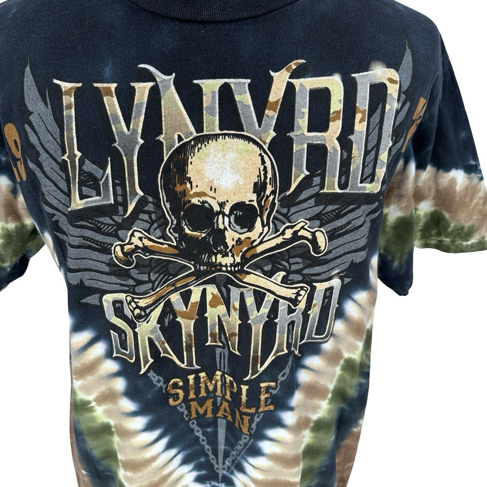 Liquid Blue Liquid Blue Lynyrd Skynyrd Simple Man Tie Dye T Shirt Mens L Size US L / EU 52-54 / 3 - 2 Thumbnail