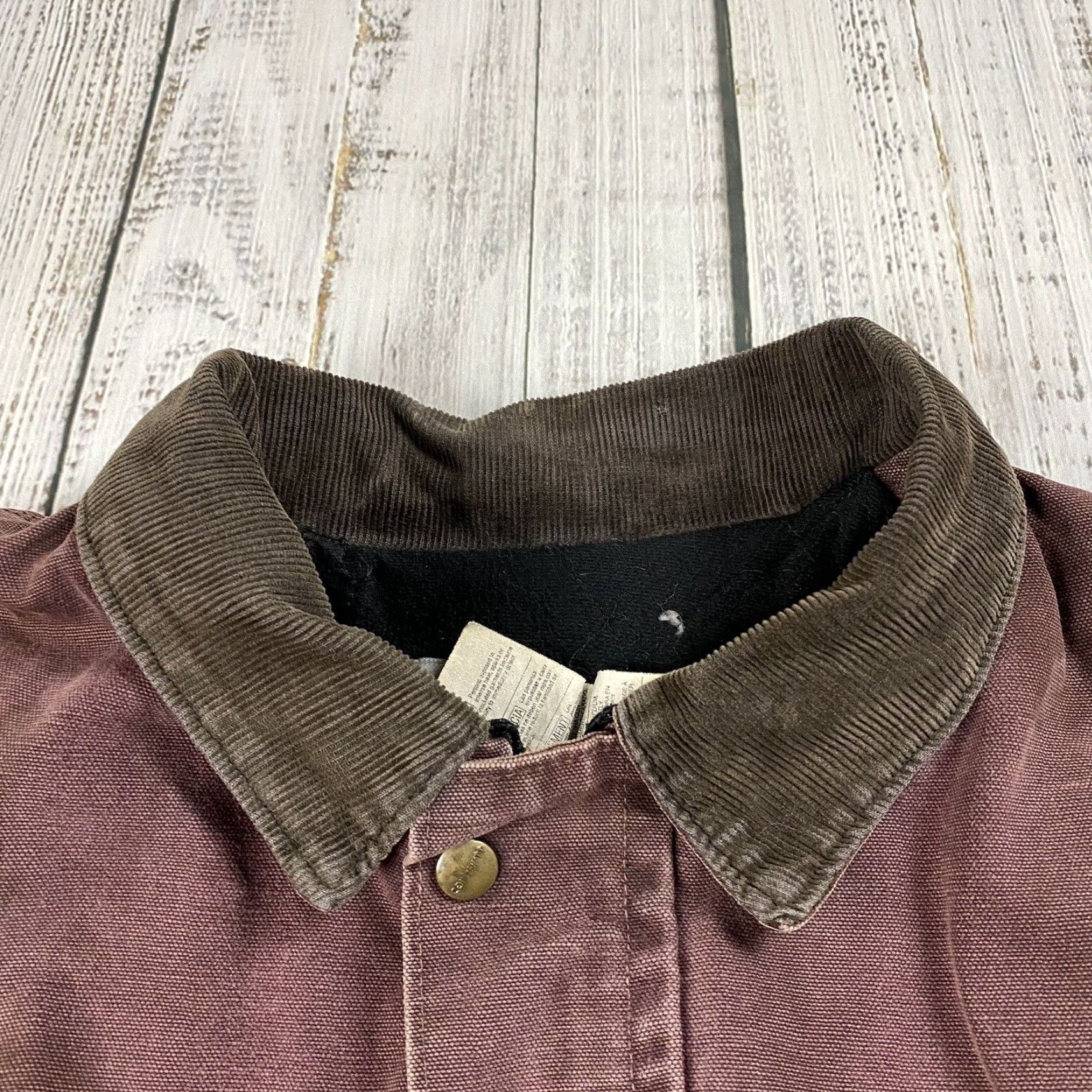 Carhartt VTG Carhartt Jacket 2XL 2XL Mens Brown Quilted Long Coat Workwear Chore Barn C08 1998 90s Reg Cotton Canvas Zip Snap Size US XXL / EU 58 / 5 - 5 Thumbnail