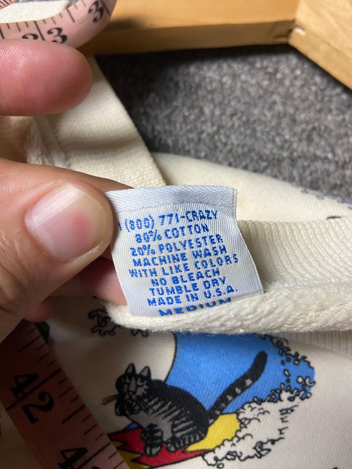 Japanese Brand Crazy Shirts Hawaii Kliban Cat Sweatshirt (170) Size US M / EU 48-50 / 2 - 11 Thumbnail