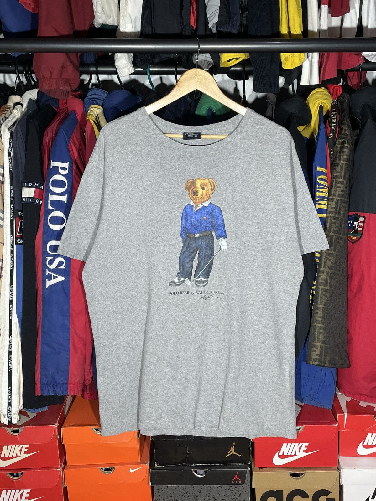 Polo Ralph Lauren × RRL Ralph Lauren × Vintage T-Shirt Polo Bear Golf OG Vintage Size US L / EU 52-54 / 3 - 3 Thumbnail