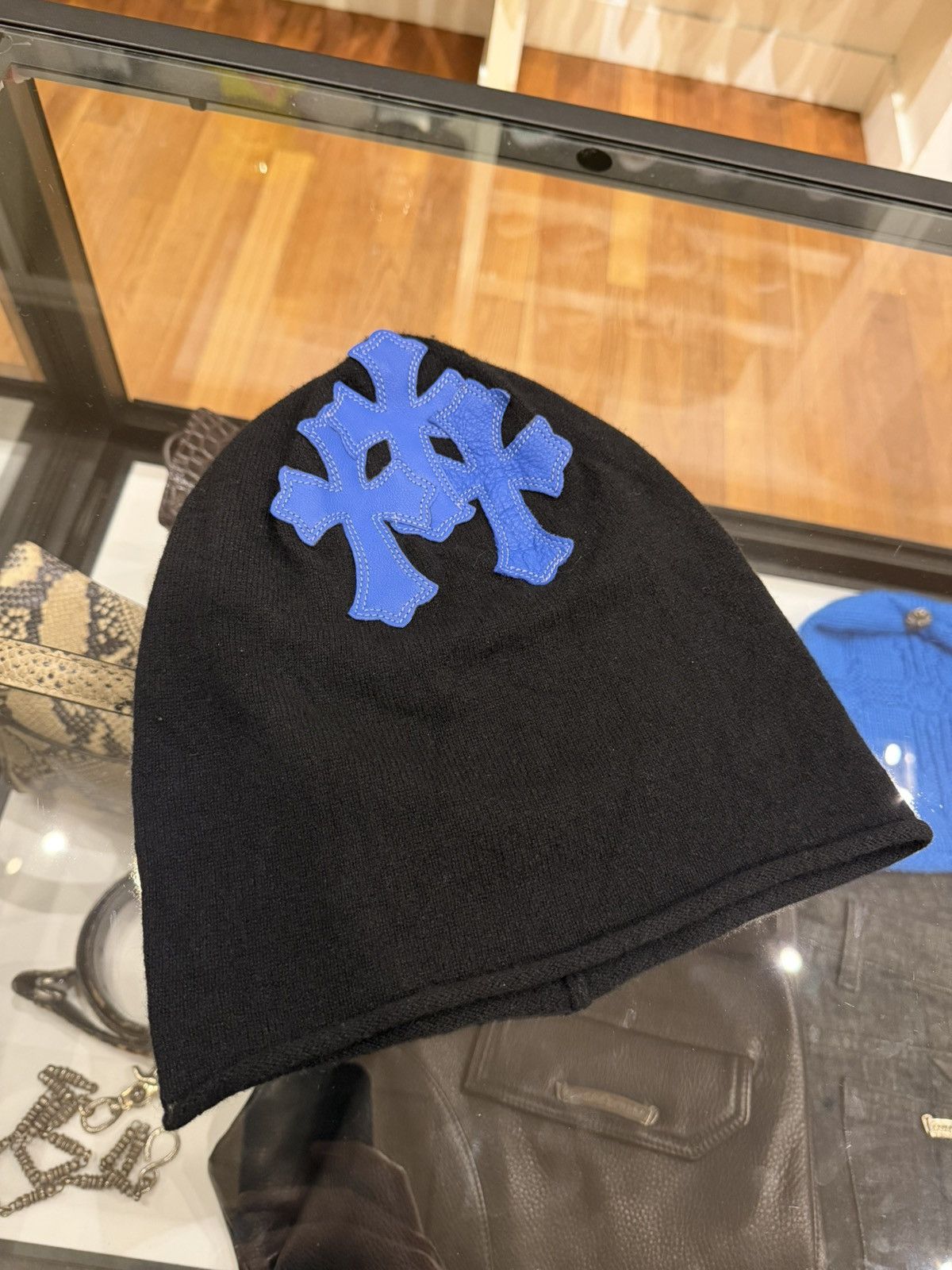 Chrome Hearts Chrome Hearts Triple Cross Cashmere Face Mask Beanie Size ONE SIZE - 3 Thumbnail