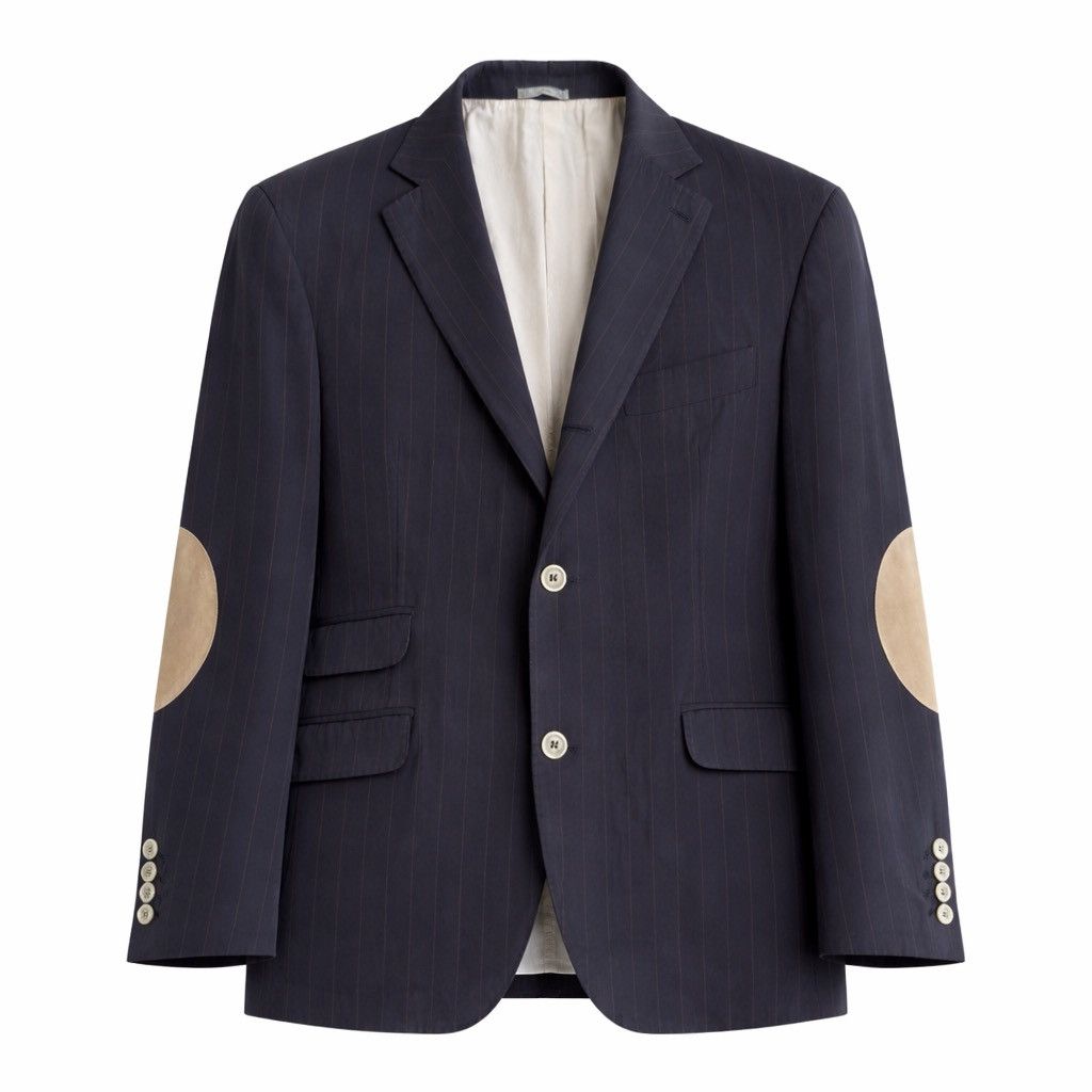 Brunello Cucinelli Pinstripe Cotton Cashmere Blazer