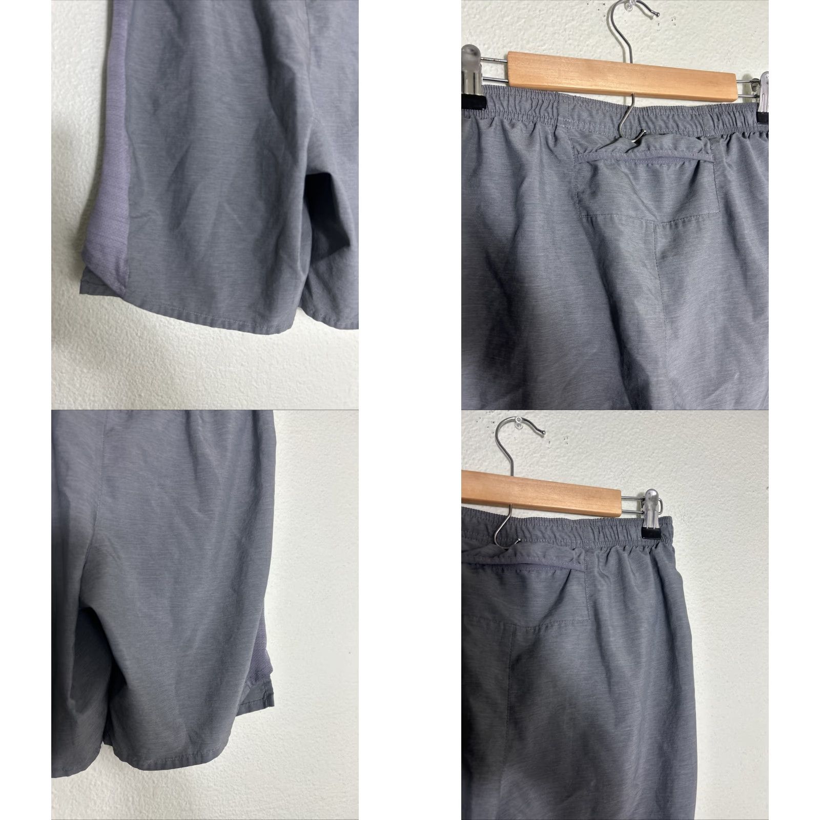 Nike Nike Challenger Running Shorts Men Medium Gray 8" Inseam Athletic Pockets Drawstring Quick Dry Reflective UV Protection Size US 31 - 8 Thumbnail