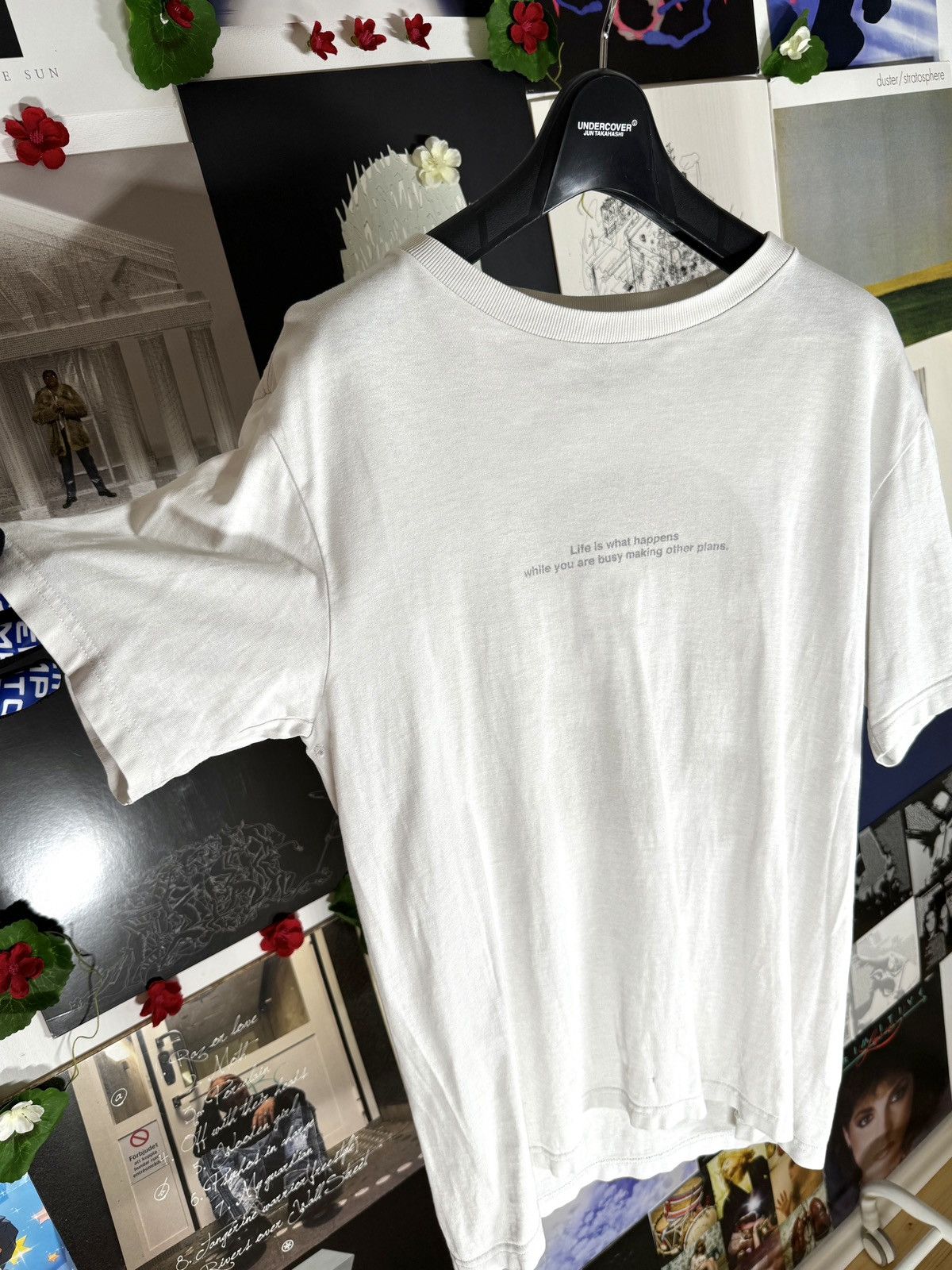 Number (N)ine SS08 "Birds" John Lennon Poem/Quote T-shirt Size US M / EU 48-50 / 2 - 3 Thumbnail