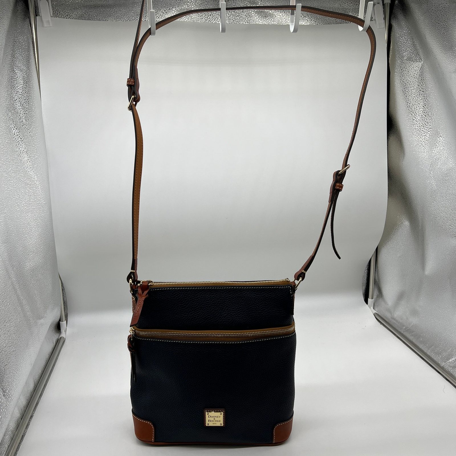Dooney & Bourke Dooney & Bourke Pebble Leather Crossbody Midnight Blue Size ONE SIZE - 3 Thumbnail