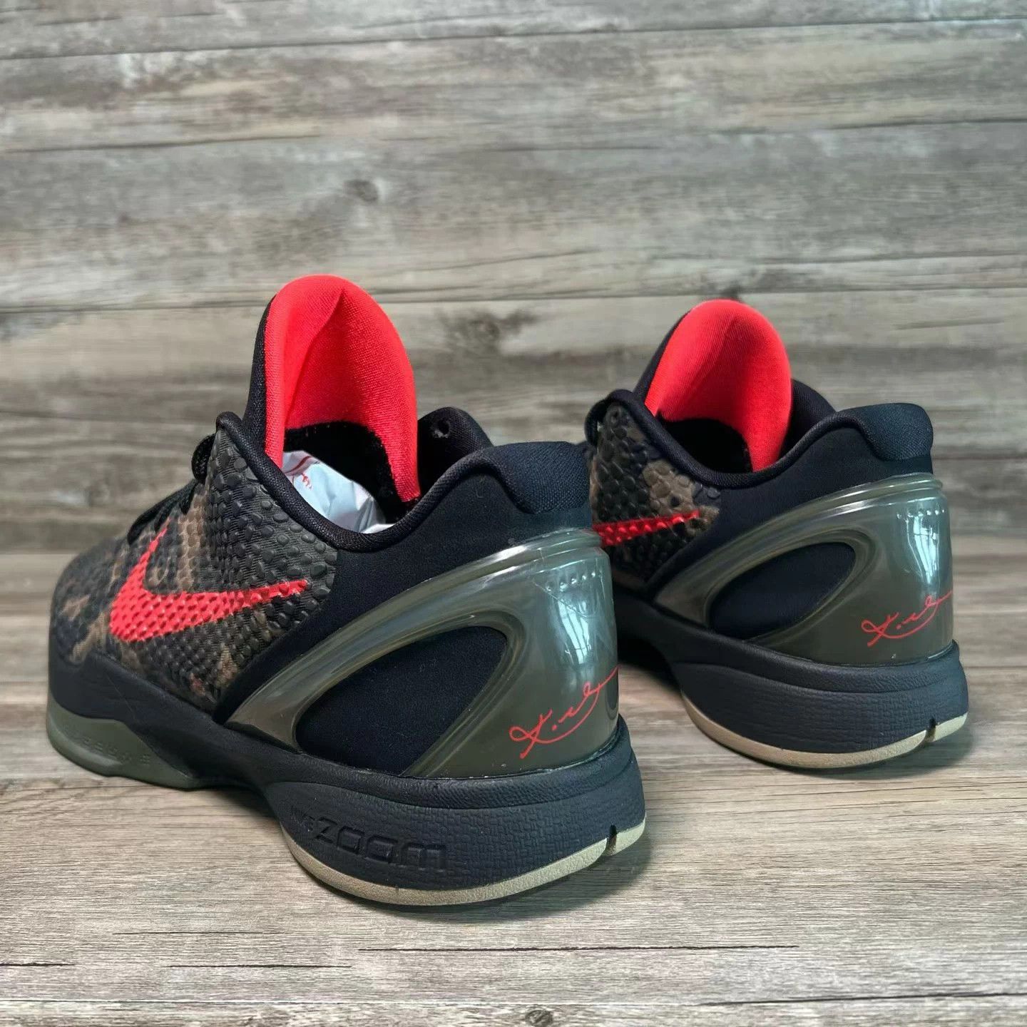 Nike Nike ZK6 Black Red Camo 43 EUR Size US 10 / EU 43 - 4 Thumbnail