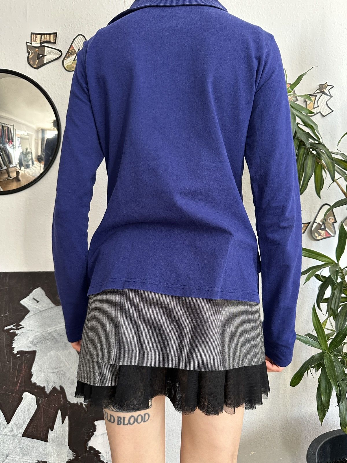20471120 × Seditionaries × Vintage CoraKemperman Asymmetrical Double Zip Hight Neck Pullover Size M / US 6-8 / IT 42-44 - 7 Thumbnail