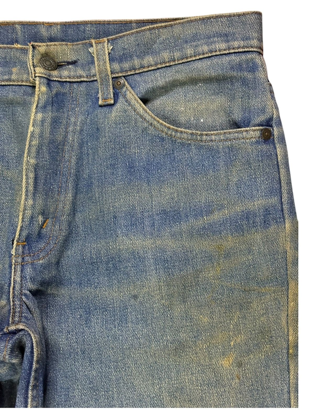 Levi's × Levi's Vintage Clothing Vintage 70s Levis Orange Tab Rusty Mud Loose Jean Short Jort Size US 30 / EU 46 - 6 Thumbnail