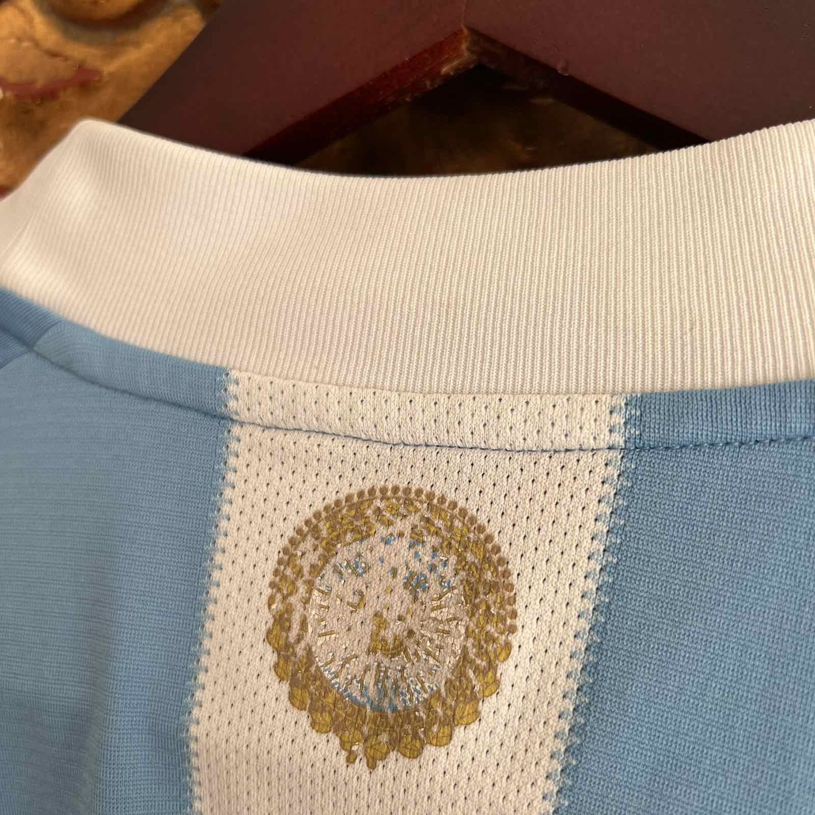 Adidas Vintage Argentina Adidas Soccer Jersey FIFA Size US S / EU 44-46 / 1 - 4 Thumbnail