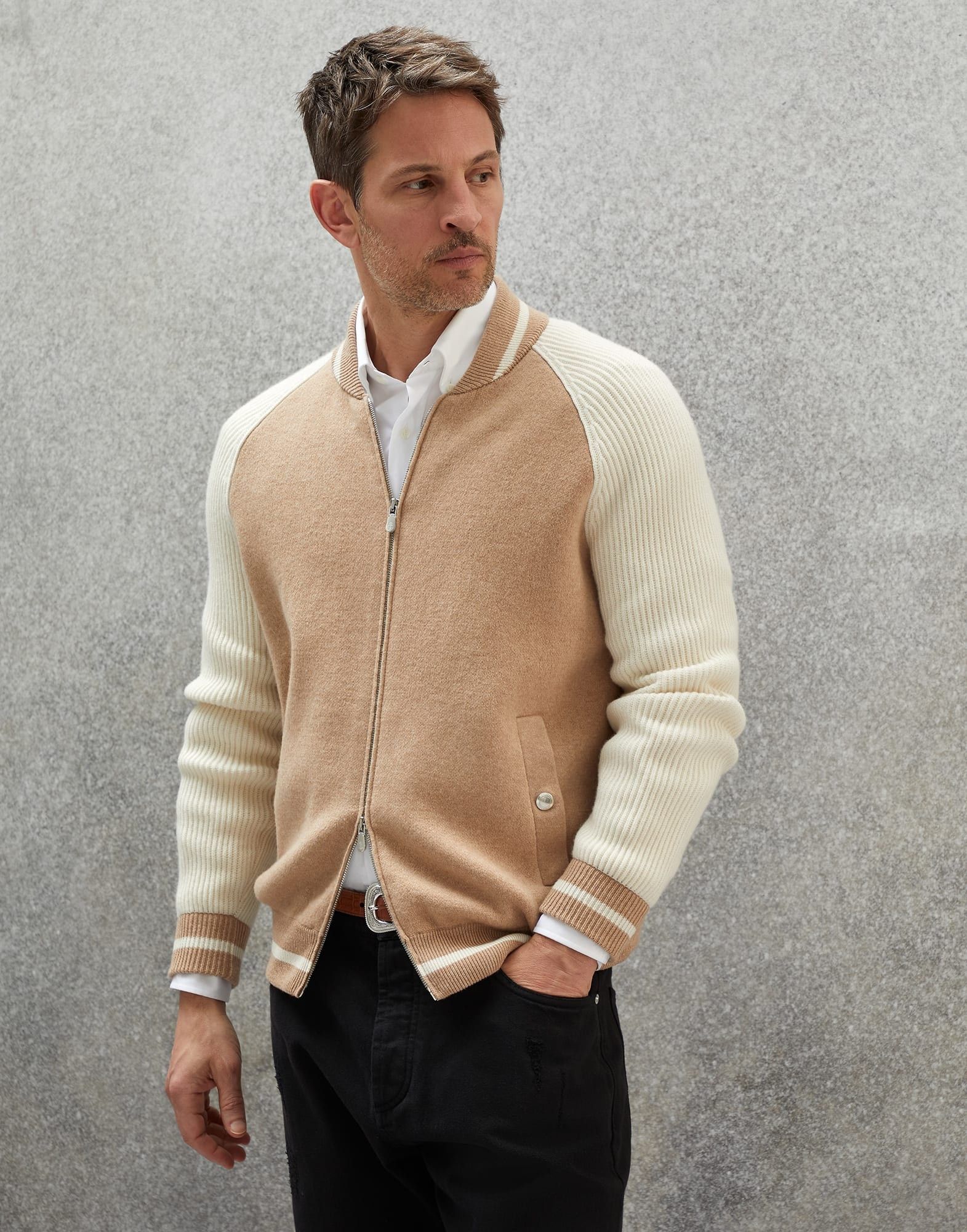 Brunello Cucinelli o1w1db10924 Cardigan in Multicolor Size US L / EU 52-54 / 3 - 1 Thumbnail