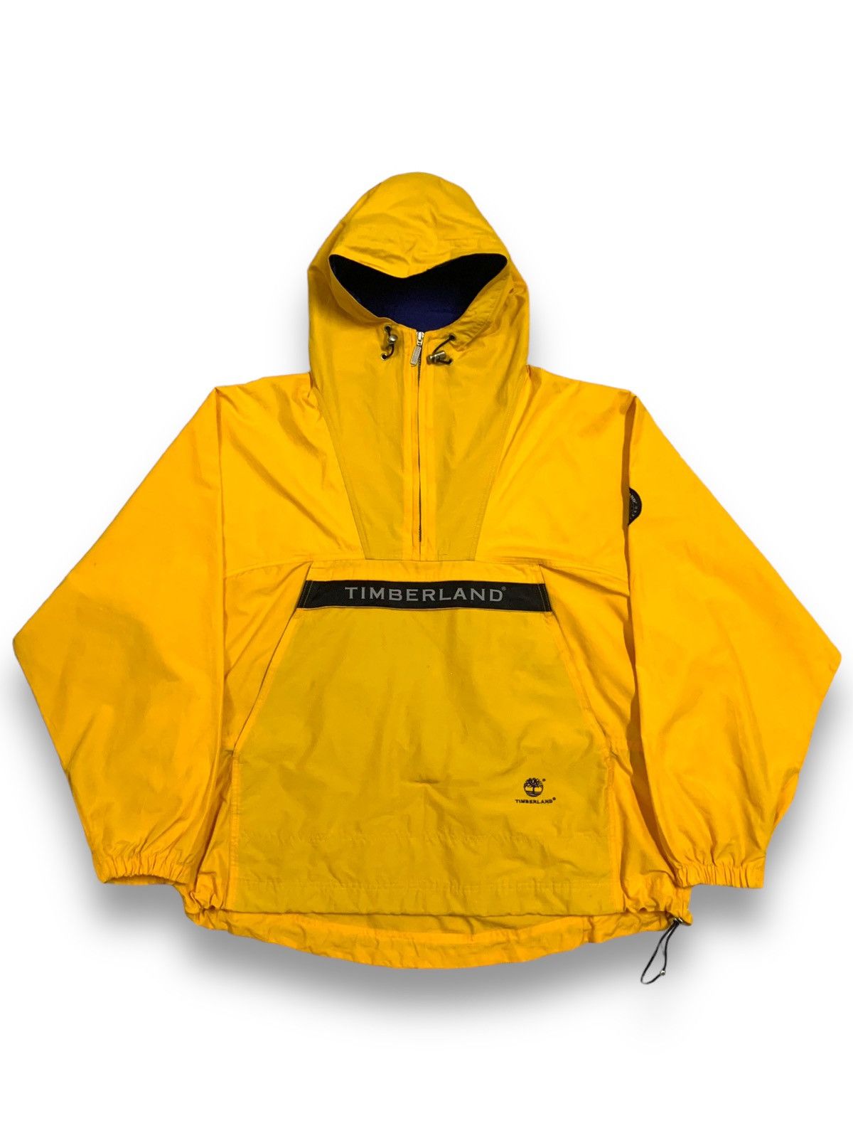 image of Outdoor Life x Timberland Vintage Timberland Pullover Anorak Hooded Gorpcore Jacket in Yellow (Size