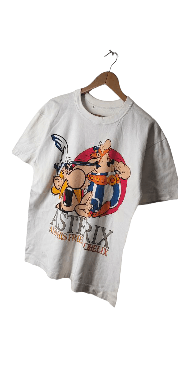 Vintage VINTAGE CARTOON 80S ASTERIX AND HIS FRIEND OBELIX TEE Size US M / EU 48-50 / 2 - 2 Thumbnail
