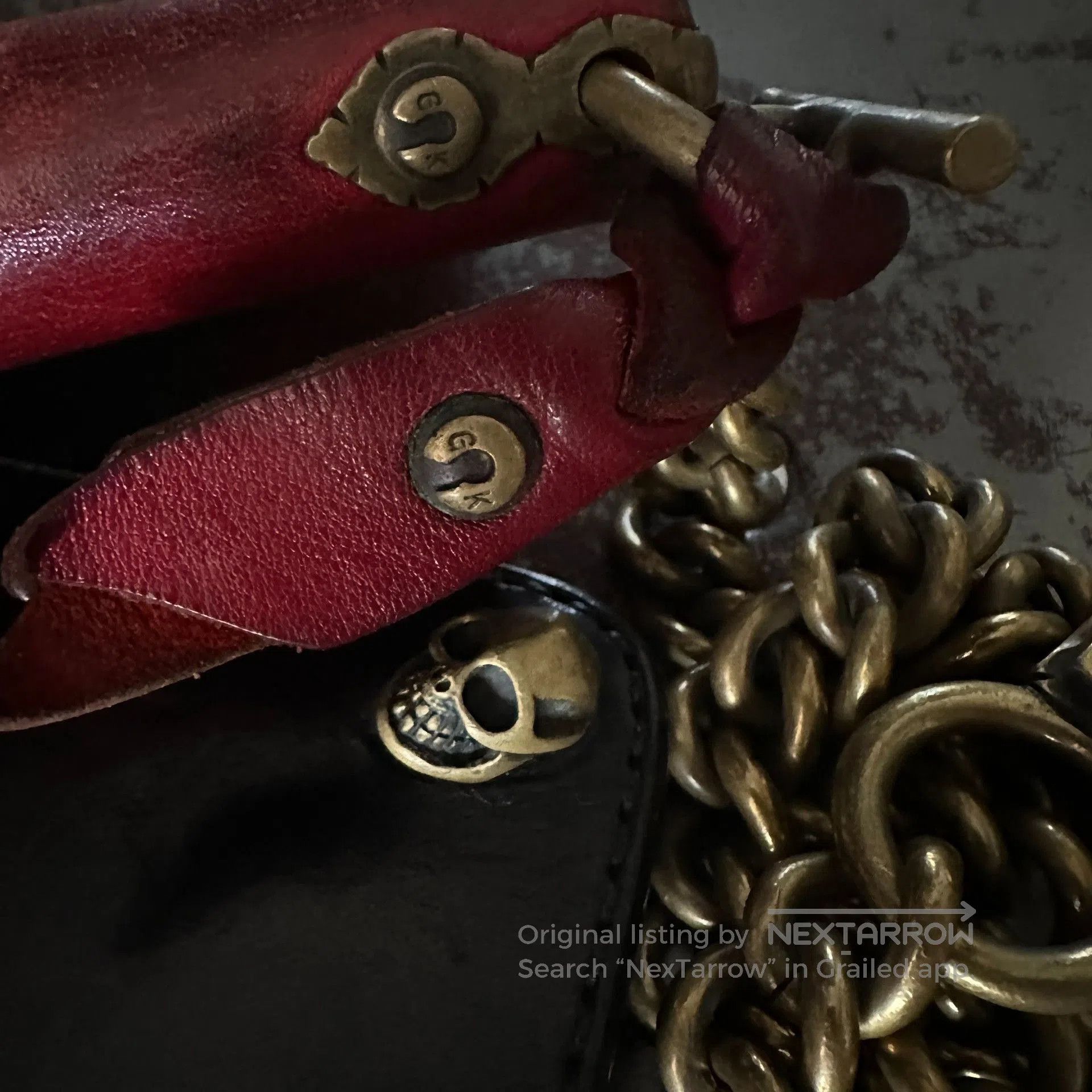 Other Gold Kid Brass Wallet with Chain. Size ONE SIZE - 4 Thumbnail