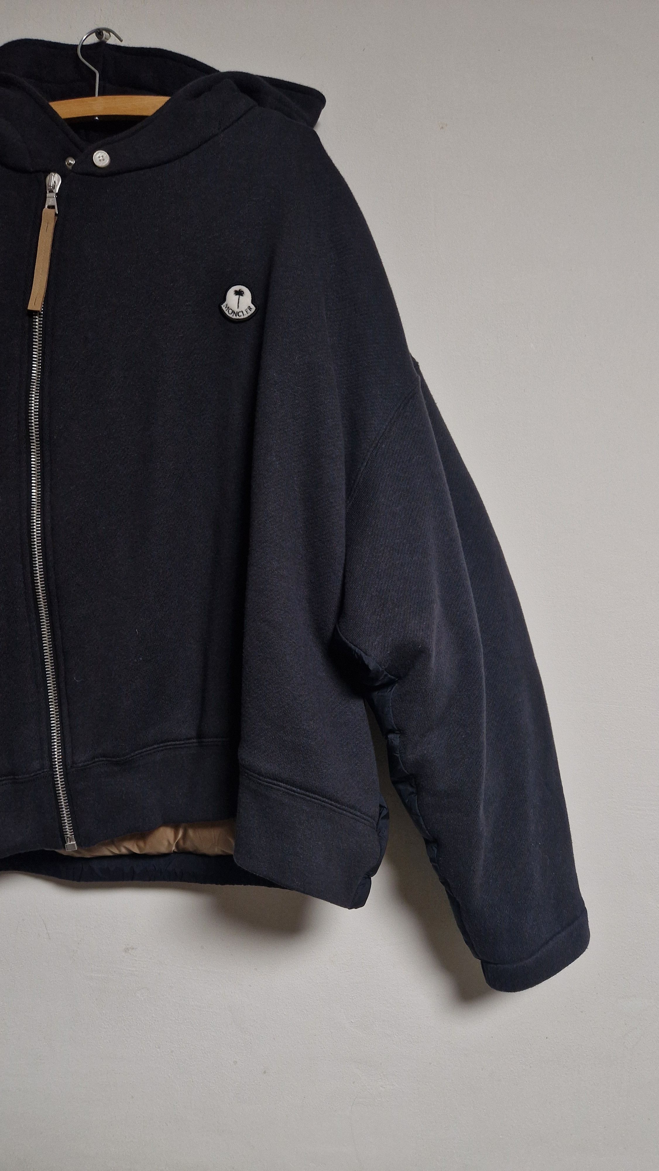 Moncler × Palm Angels Moncler x Palm Angels Down Hoodie Jacket Size US XL / EU 56 / 4 - 3 Thumbnail