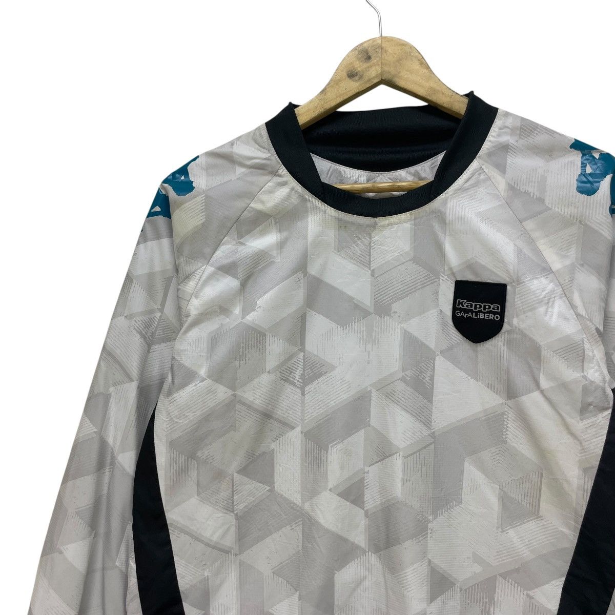 Kappa 💥Vintage Kappa Garalibero Side Tape Pullover Light Jacket Size US M / EU 48-50 / 2 - 3 Thumbnail