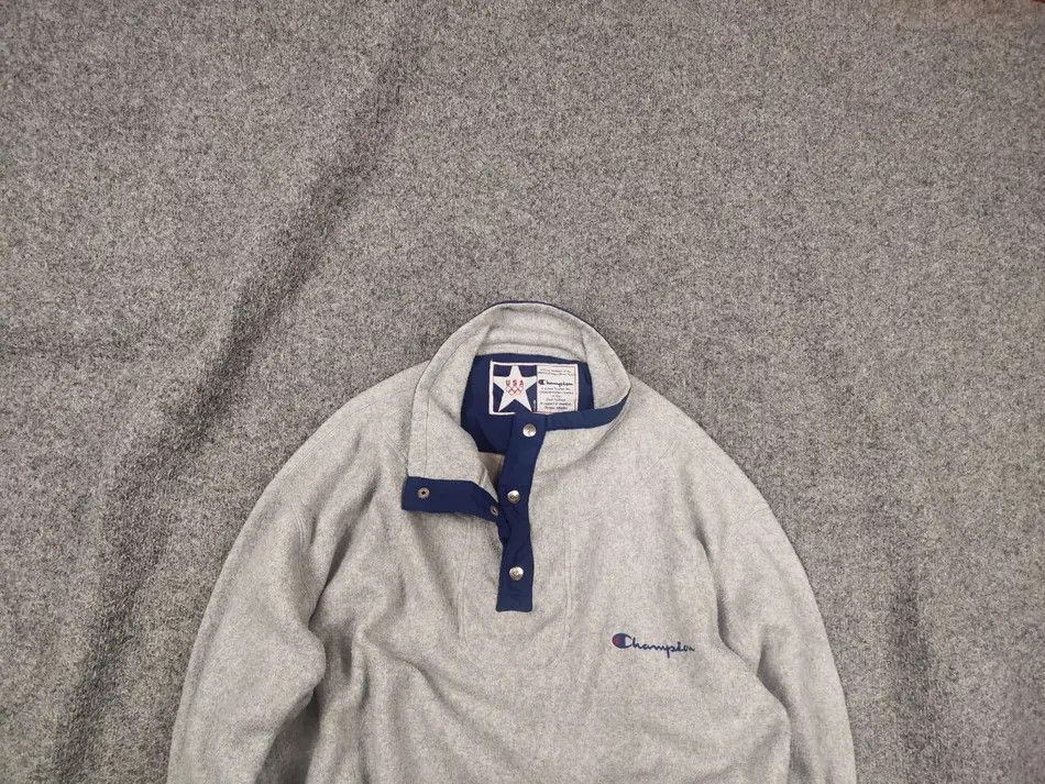 Vintage 94's Champion Olympic USA logo Pullover Gray Fleece