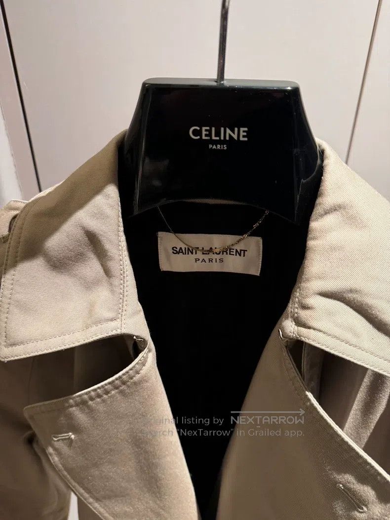 Saint Laurent Paris Saint Laurent Paris Trench Coat Jacket Size XS / US 0-2 / IT 36-38 - 2 Thumbnail